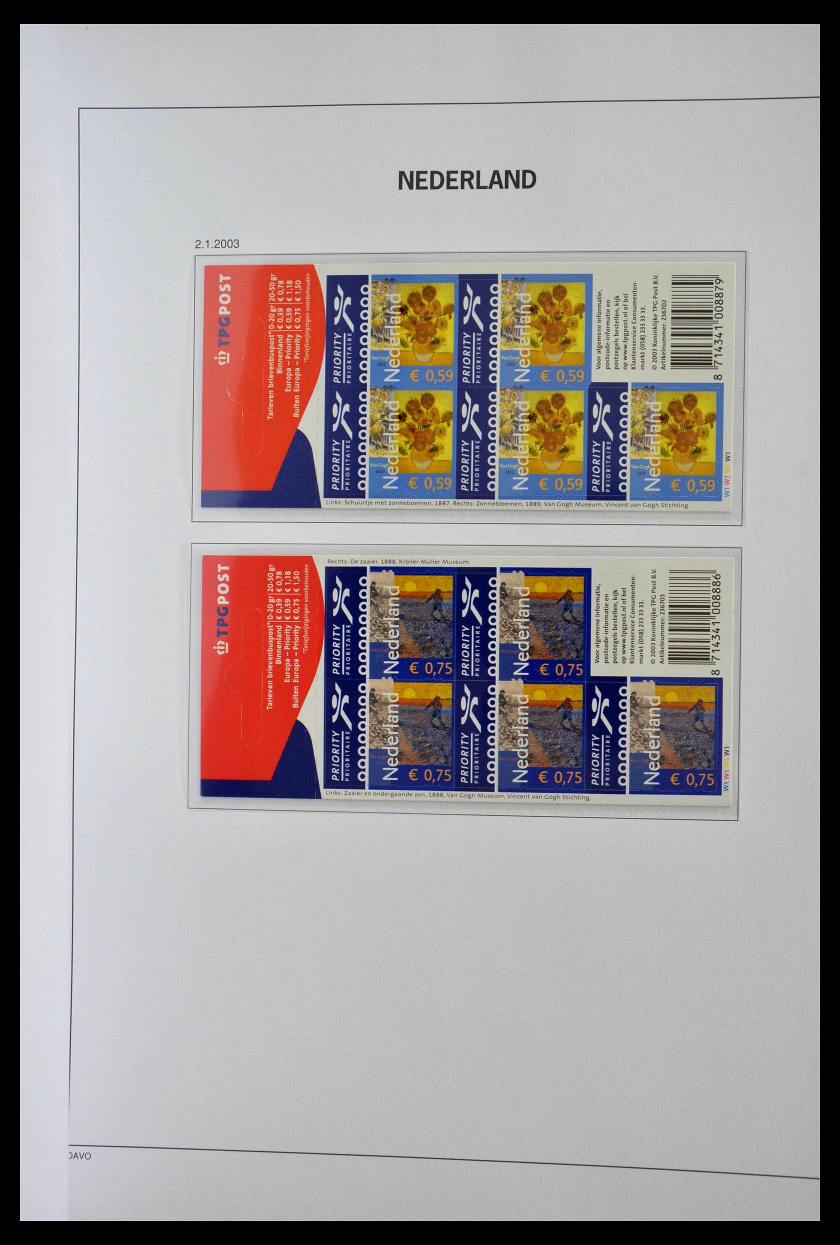 28853 041 - 28853 Netherlands stampbooklets 1964-2005.