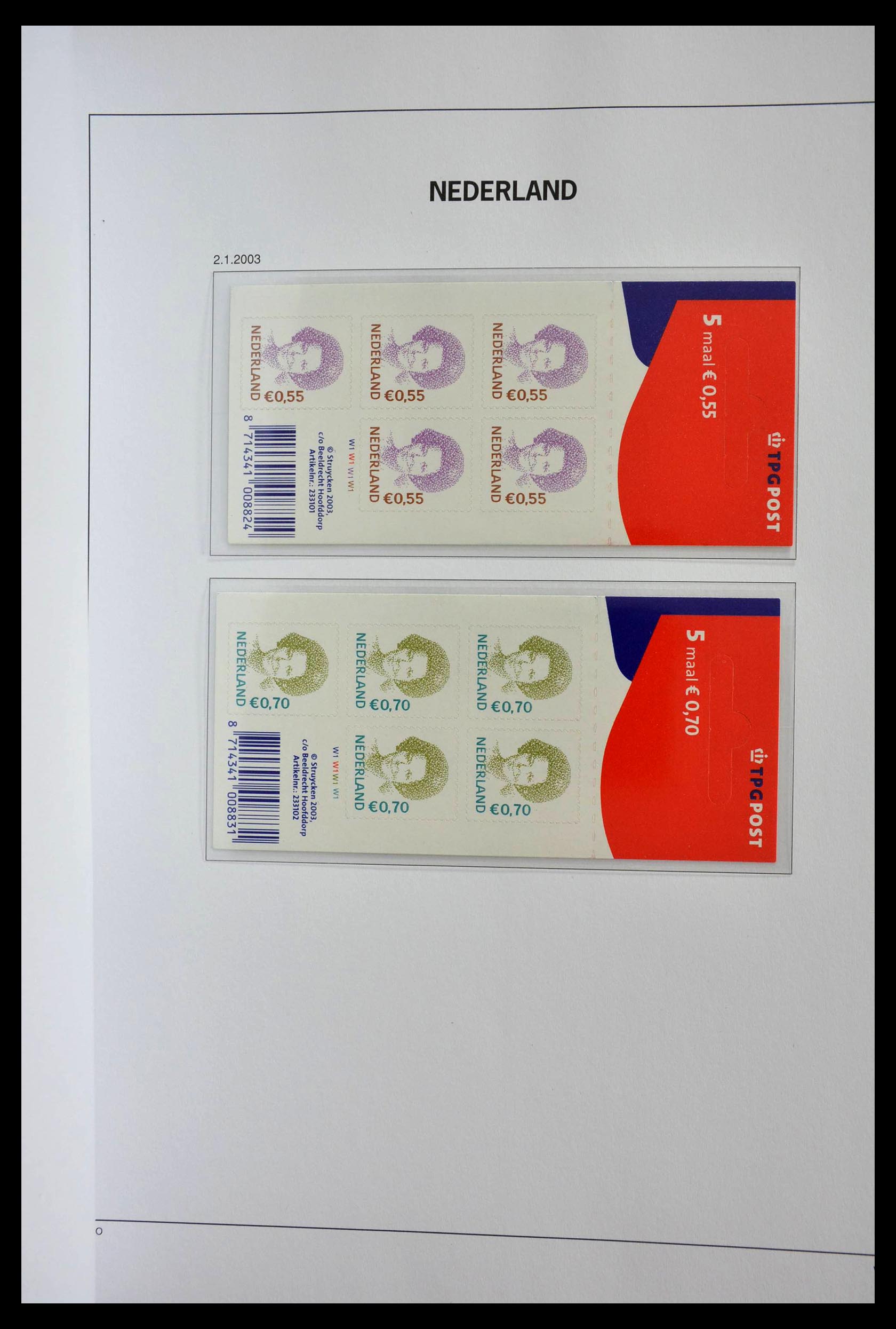 28853 042 - 28853 Netherlands stampbooklets 1964-2005.