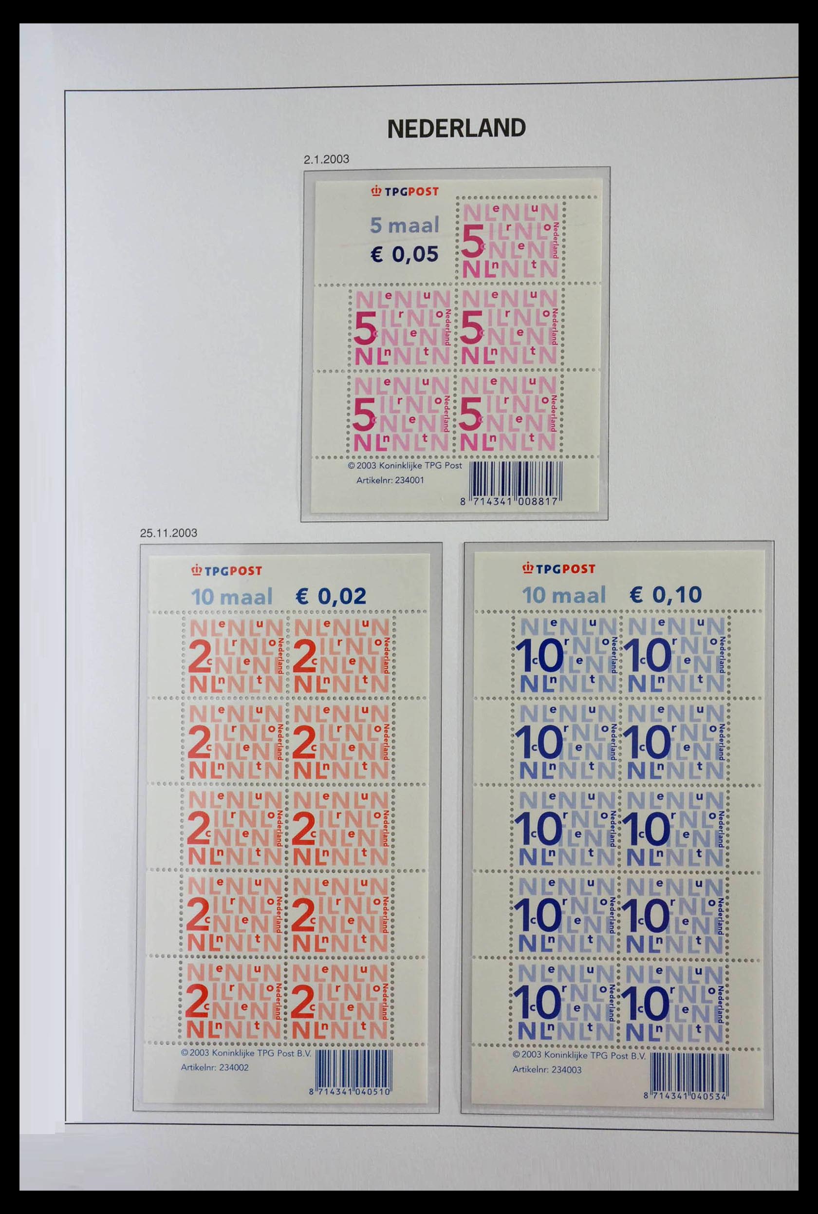 28853 043 - 28853 Netherlands stampbooklets 1964-2005.