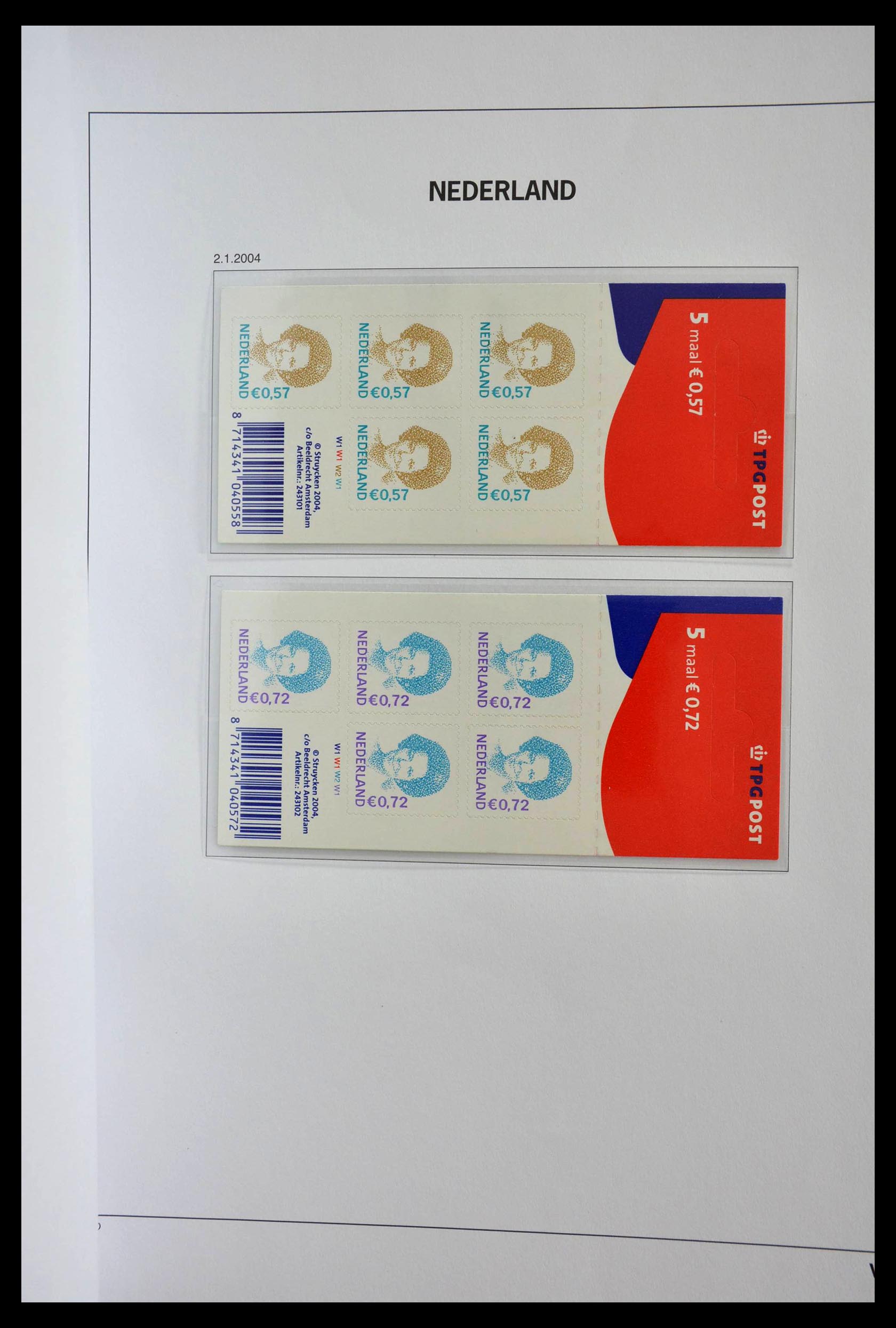 28853 045 - 28853 Netherlands stampbooklets 1964-2005.