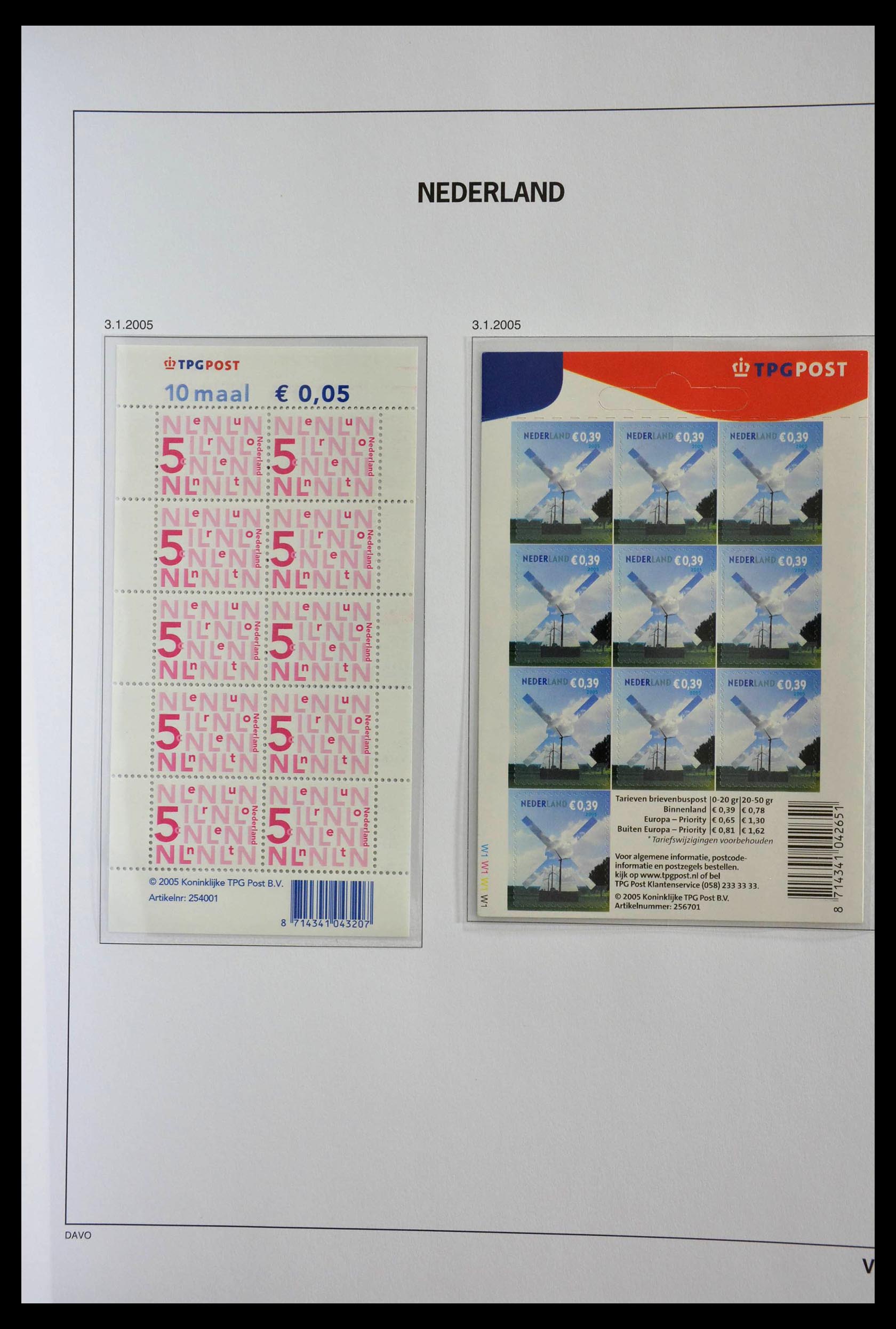 28853 047 - 28853 Netherlands stampbooklets 1964-2005.
