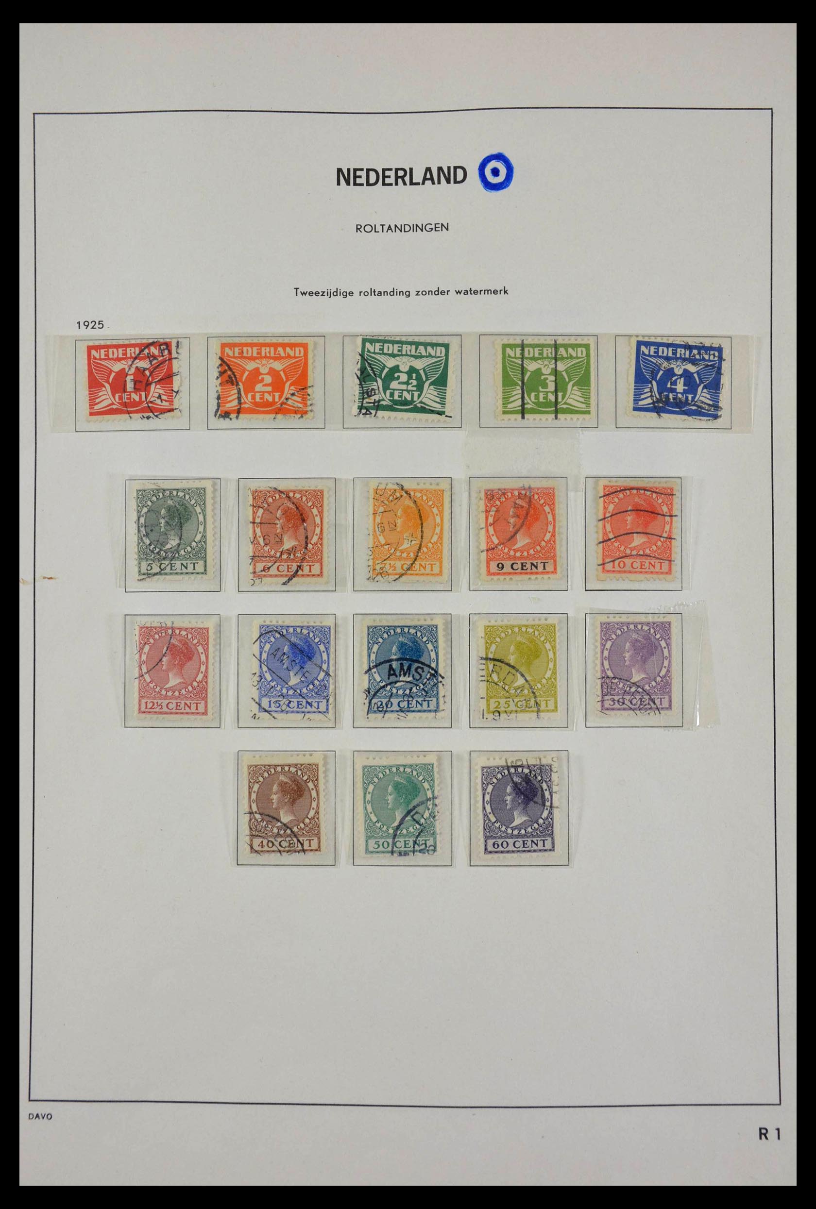 28873 001 - 28873 Nederland roltanding 1925-1933.