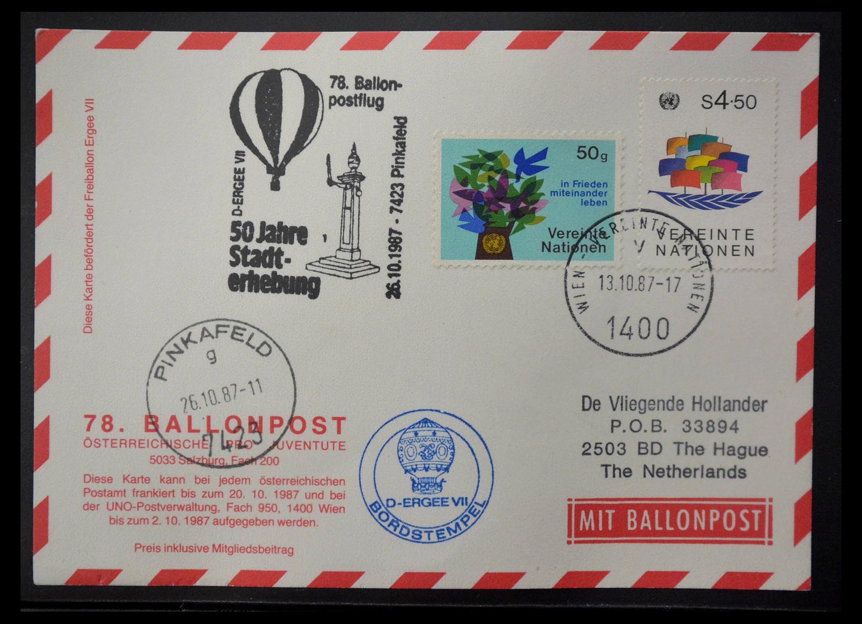 28889 012 - 28889 Balloon post 1927-2001.