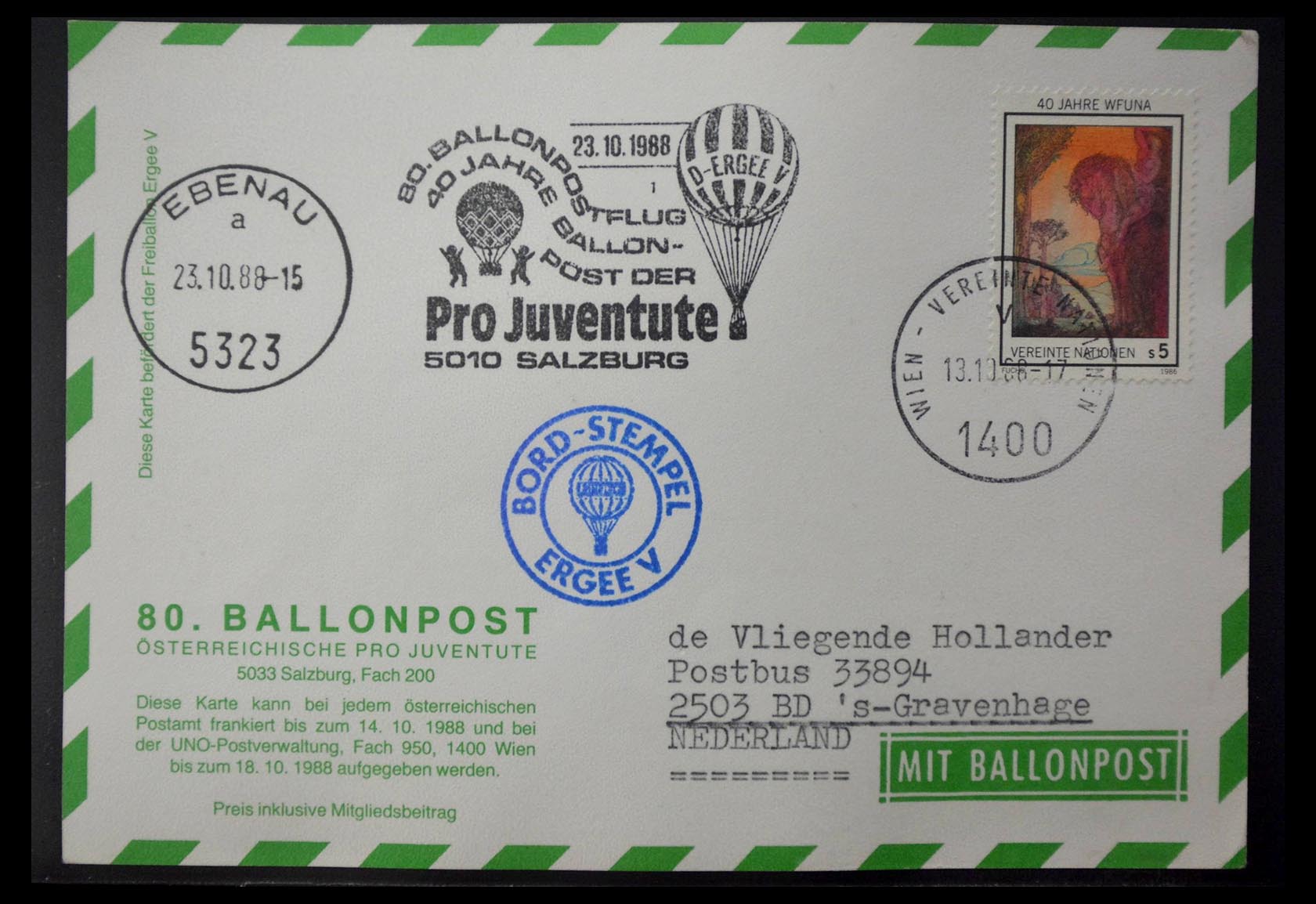 28889 020 - 28889 Ballonpost 1927-2001.