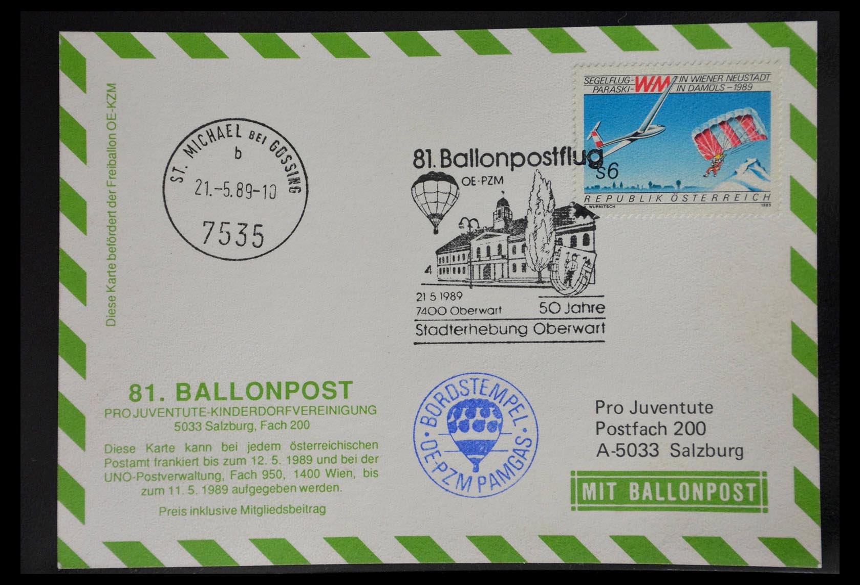28889 023 - 28889 Ballonpost 1927-2001.