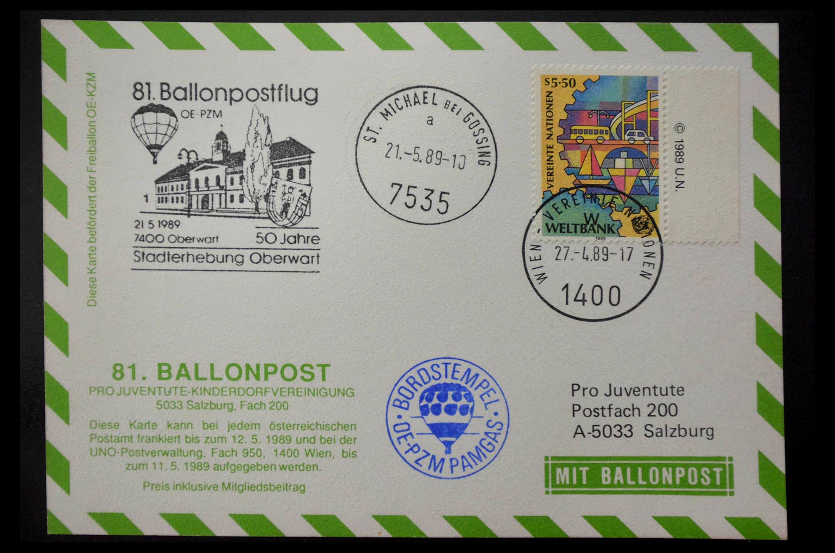 28889 024 - 28889 Balloon post 1927-2001.