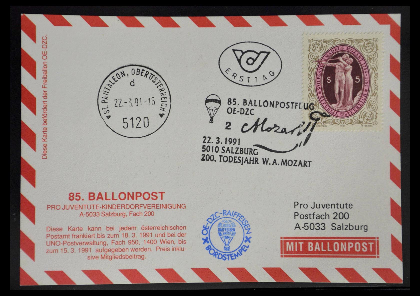 28889 039 - 28889 Ballonpost 1927-2001.