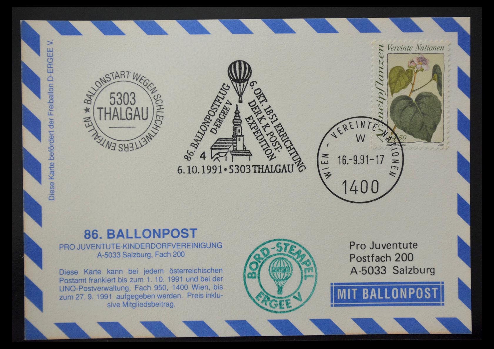 28889 044 - 28889 Ballonpost 1927-2001.