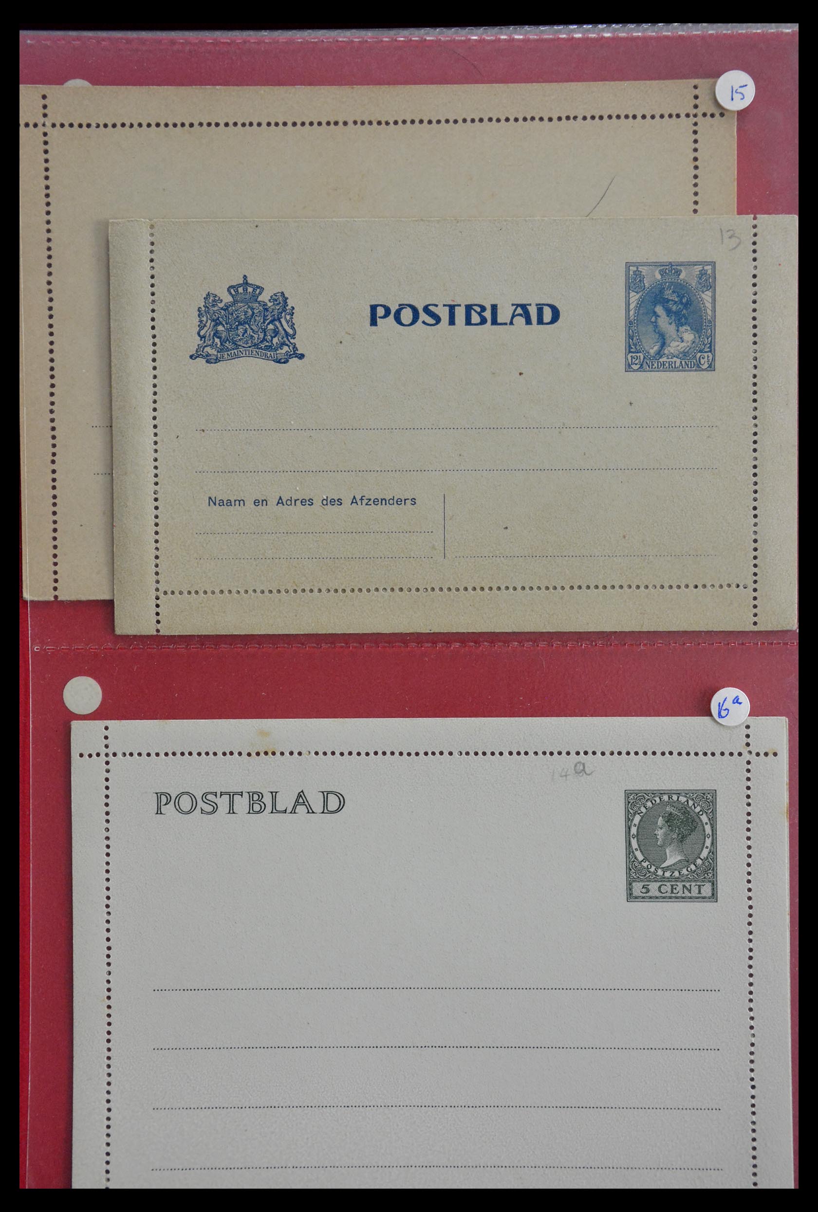 28895 010 - 28895 Netherlands postal stationeries.