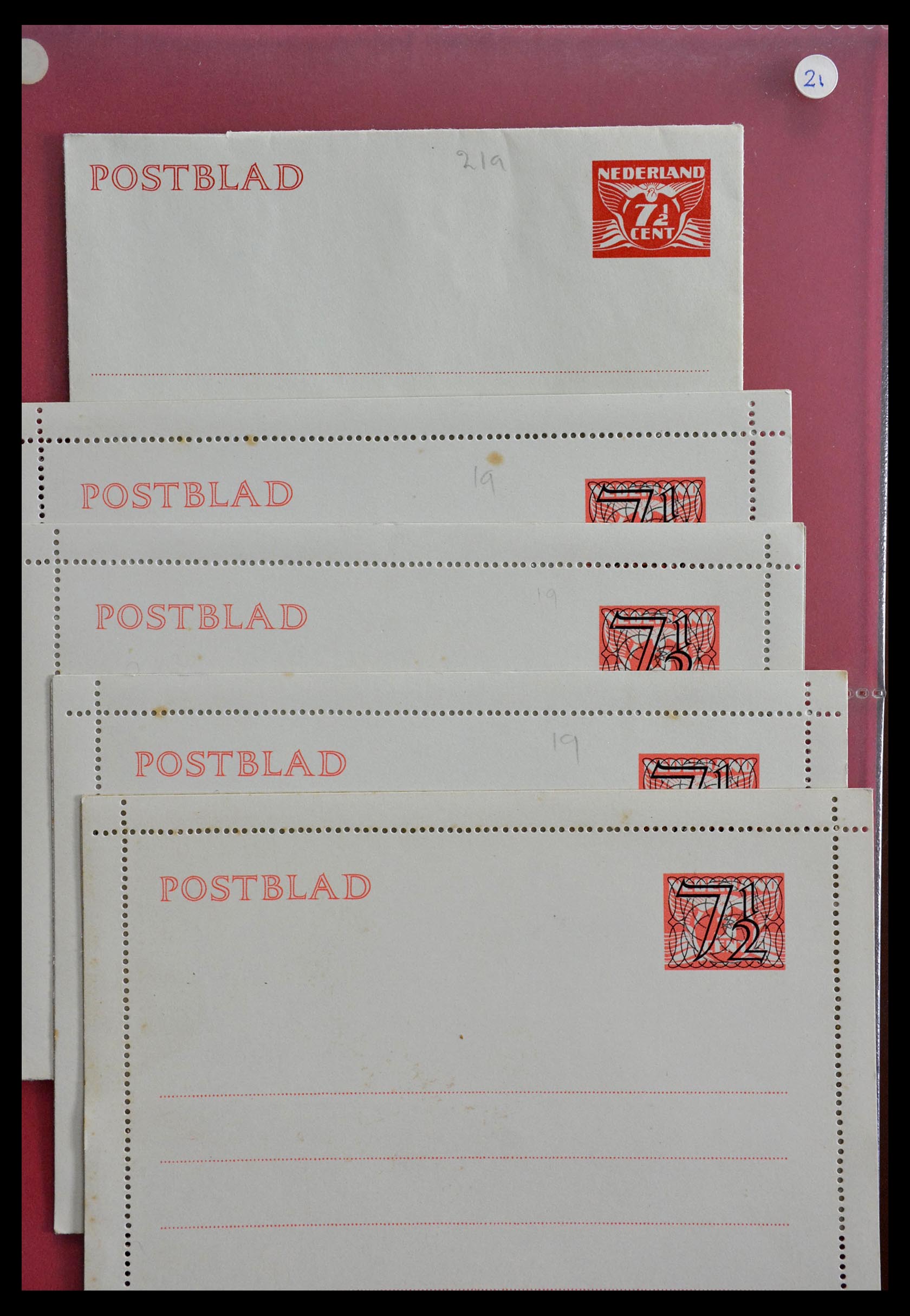 28895 012 - 28895 Nederland postwaardestukken.