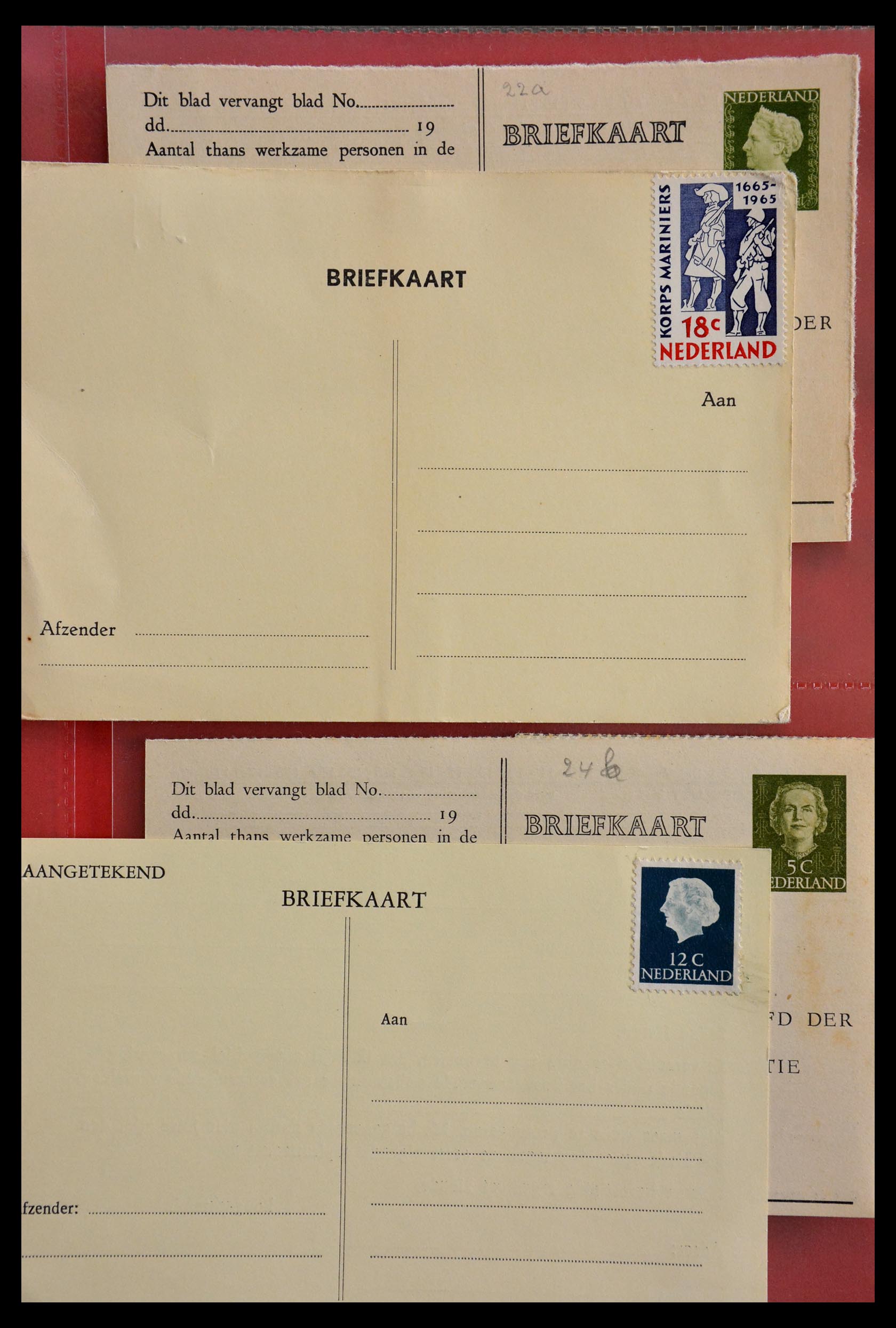 28895 025 - 28895 Nederland postwaardestukken.