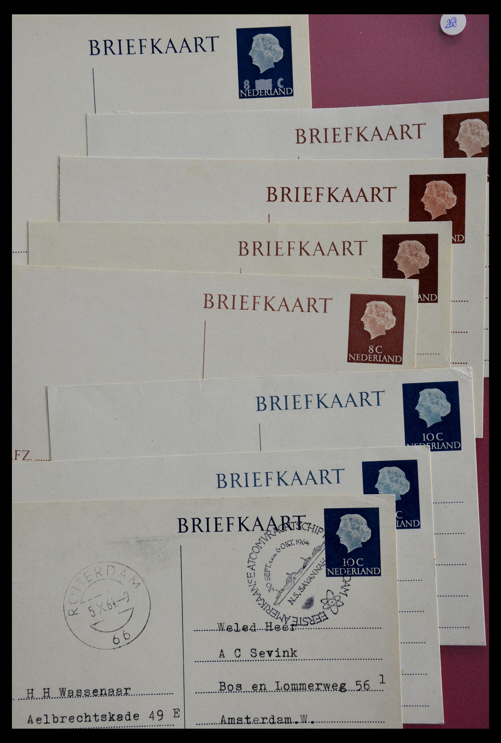 28895 091 - 28895 Nederland postwaardestukken.