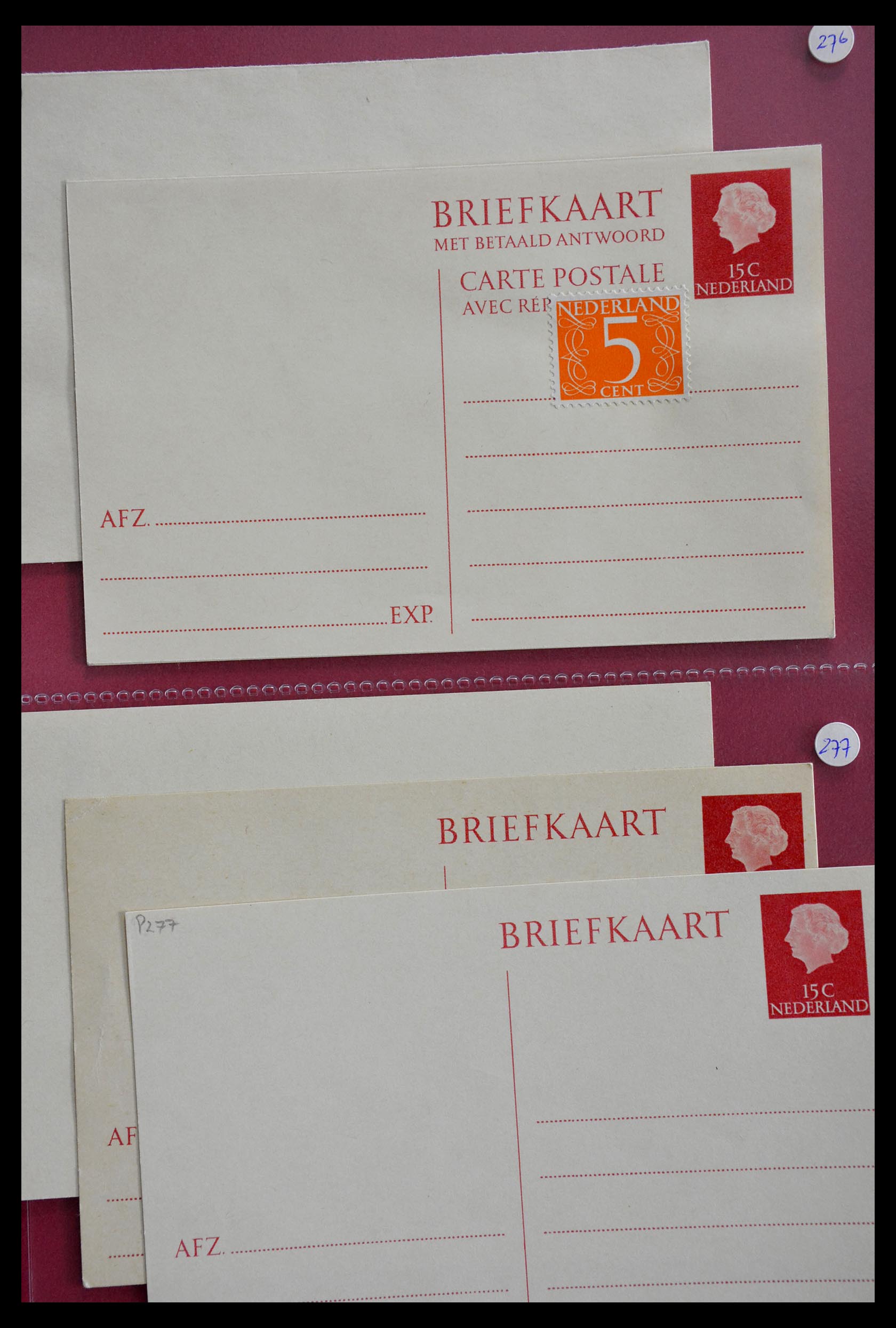28895 093 - 28895 Nederland postwaardestukken.