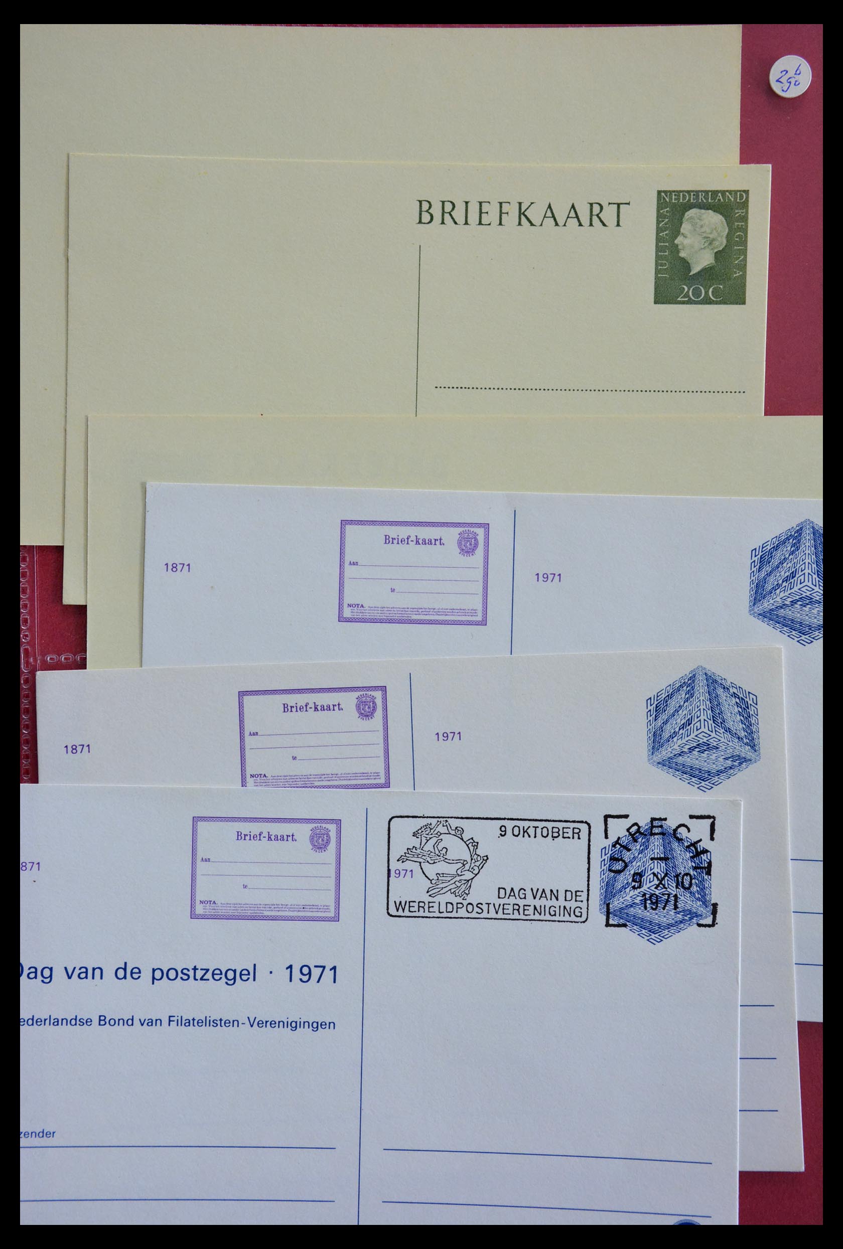 28895 100 - 28895 Nederland postwaardestukken.