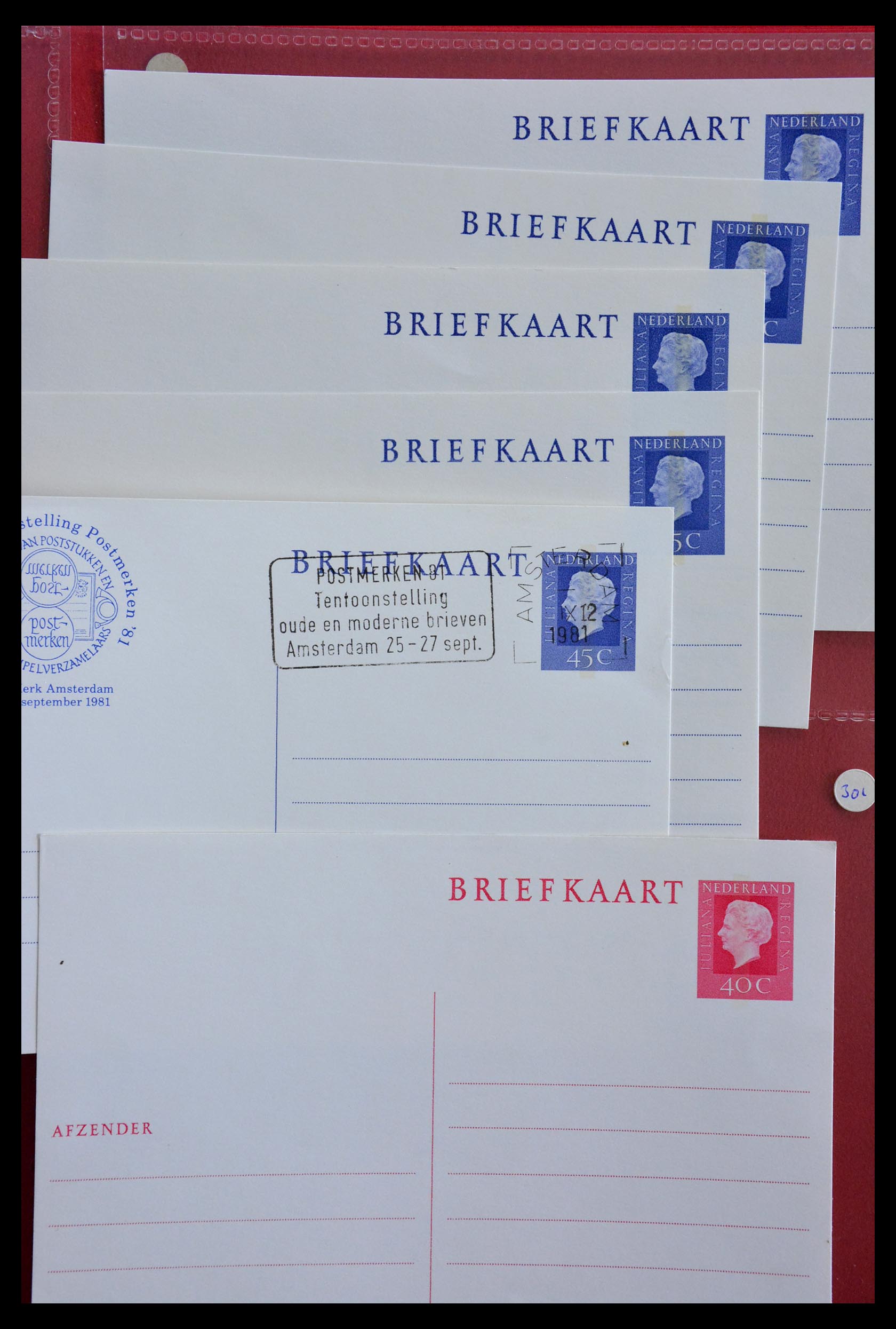 28895 106 - 28895 Nederland postwaardestukken.