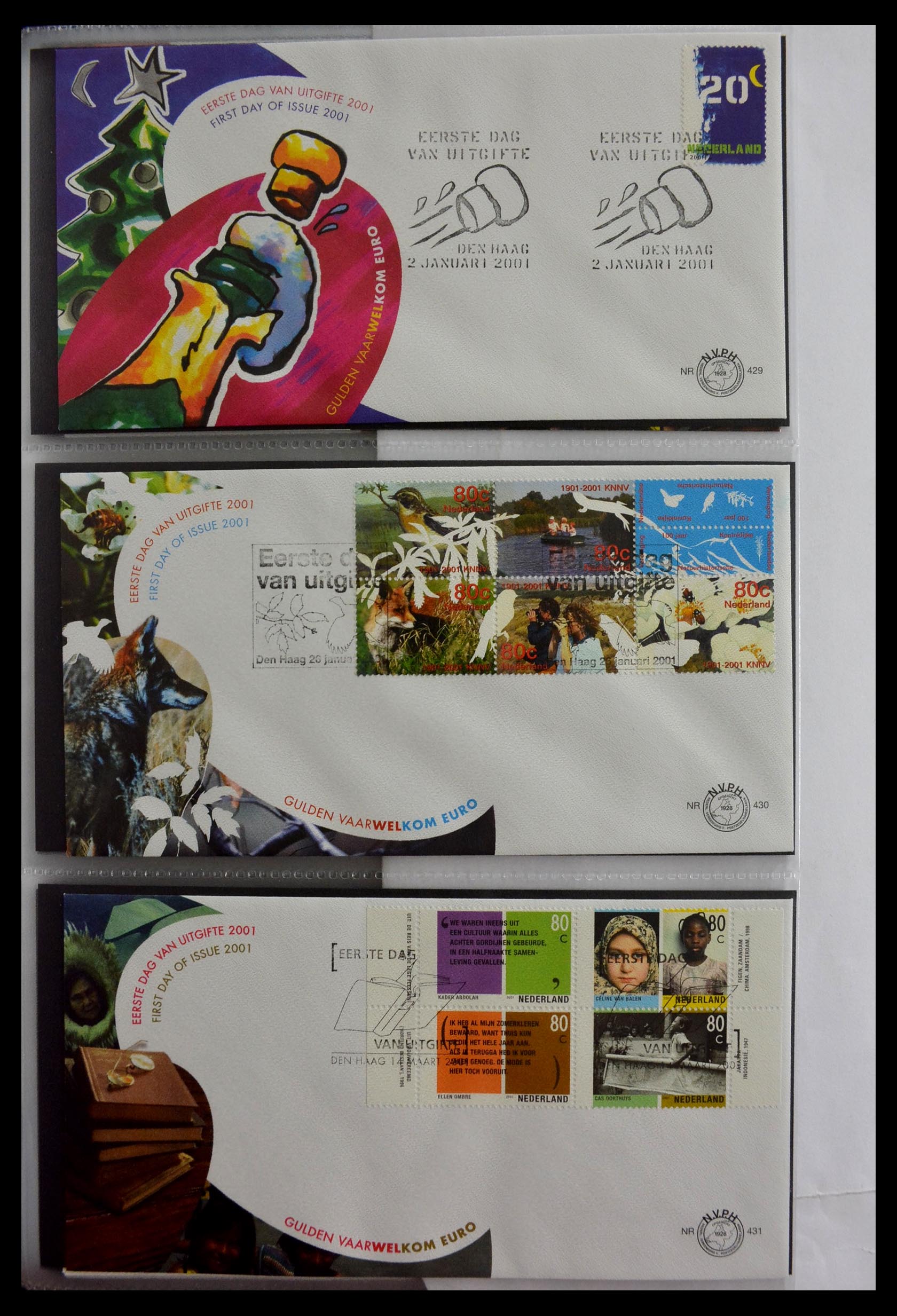 28897 001 - 28897 Netherlands 2001-2013 FDC's.