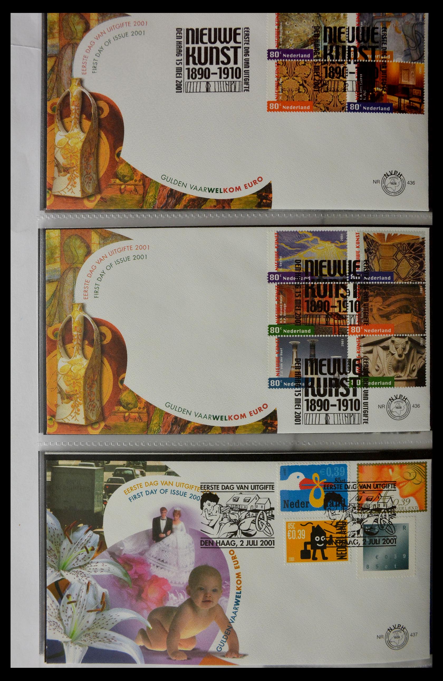 28897 004 - 28897 Netherlands 2001-2013 FDC's.