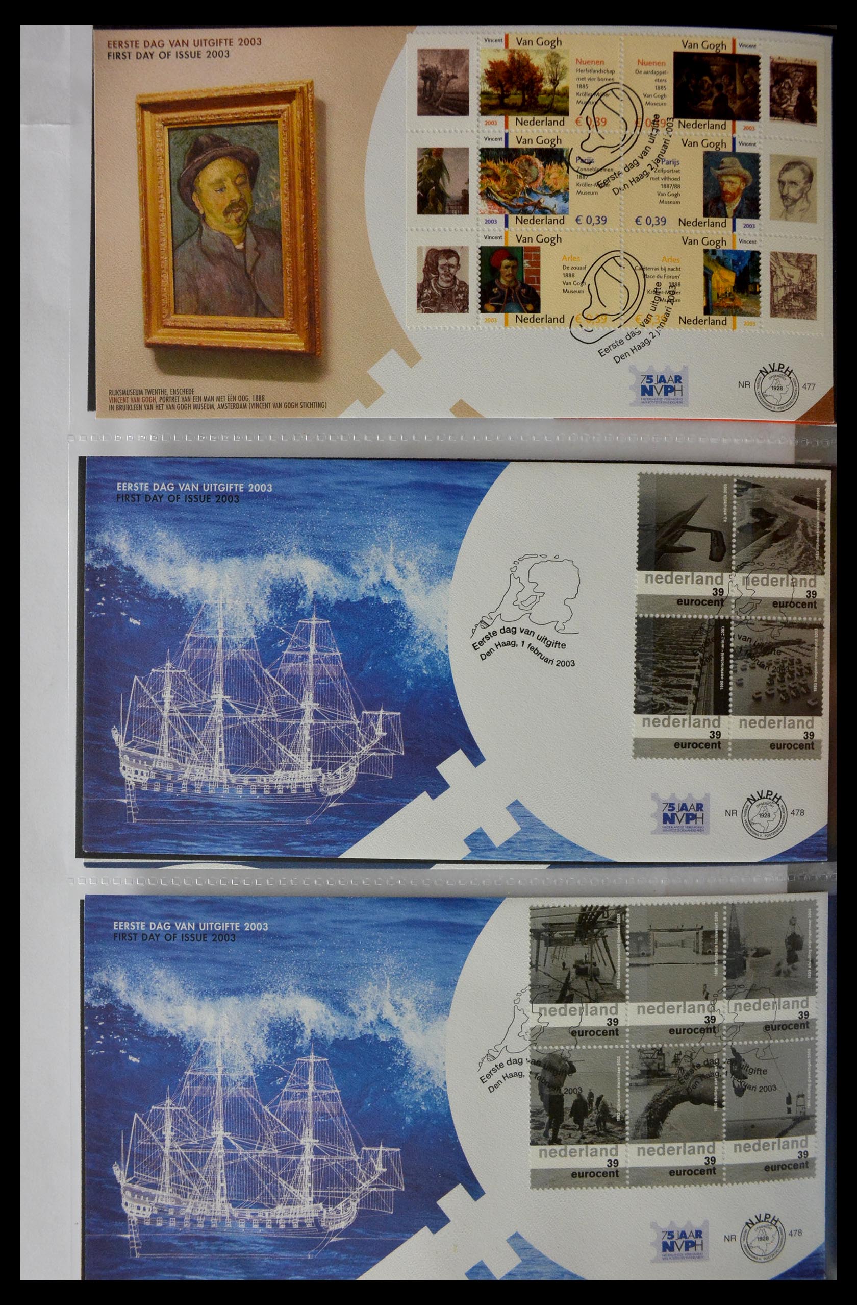 28897 020 - 28897 Netherlands 2001-2013 FDC's.