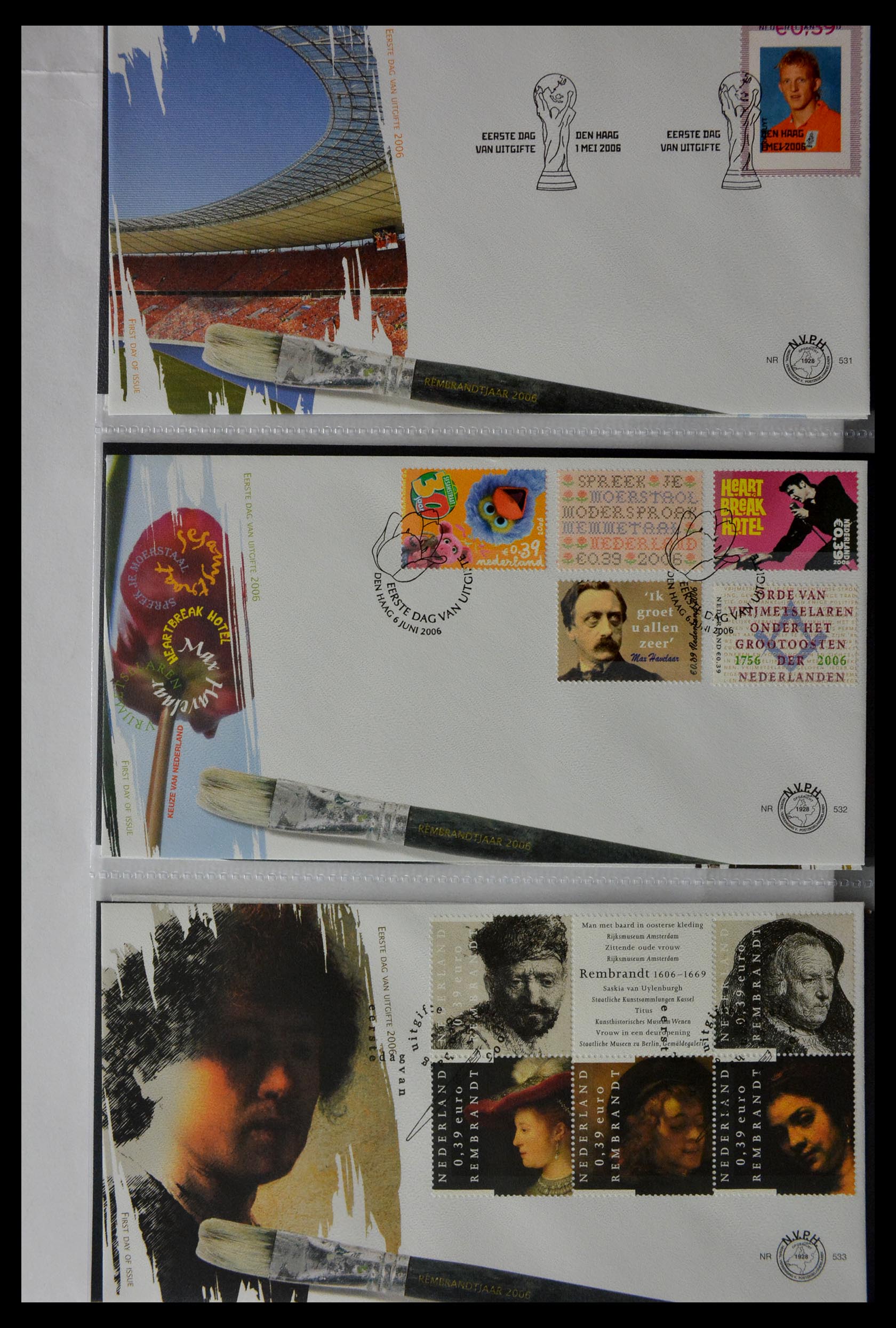 28897 046 - 28897 Netherlands 2001-2013 FDC's.