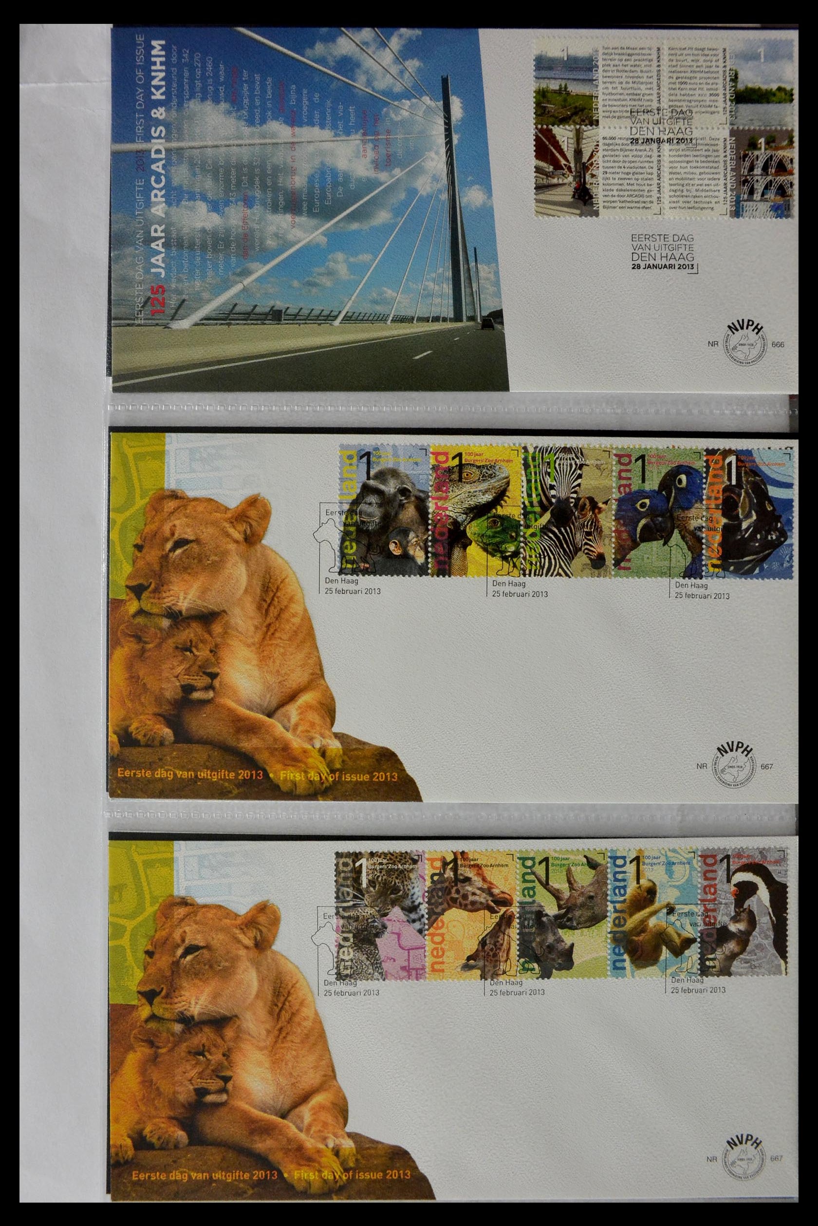 28897 105 - 28897 Netherlands 2001-2013 FDC's.