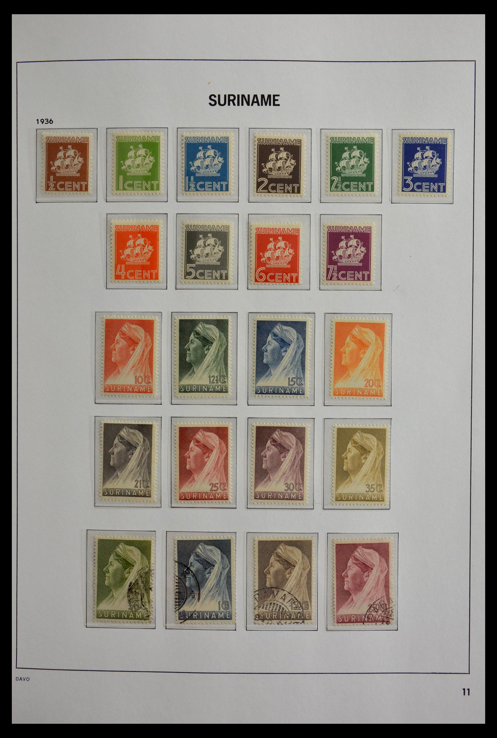 28931 010 - 28931 Surinam 1890-1975.