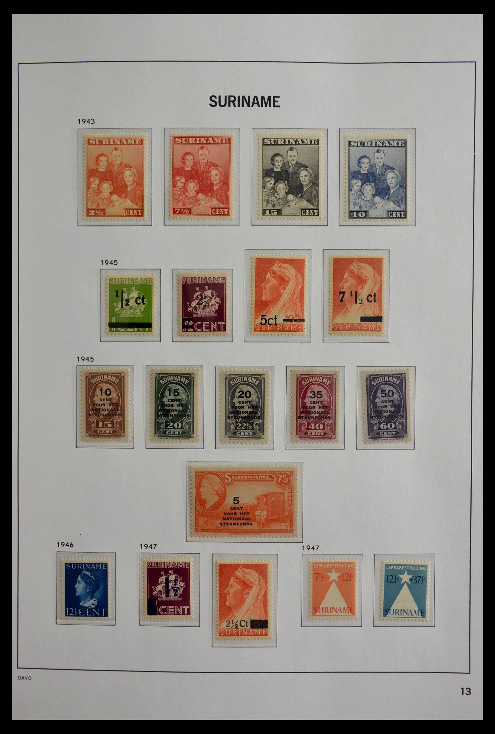 28931 012 - 28931 Surinam 1890-1975.