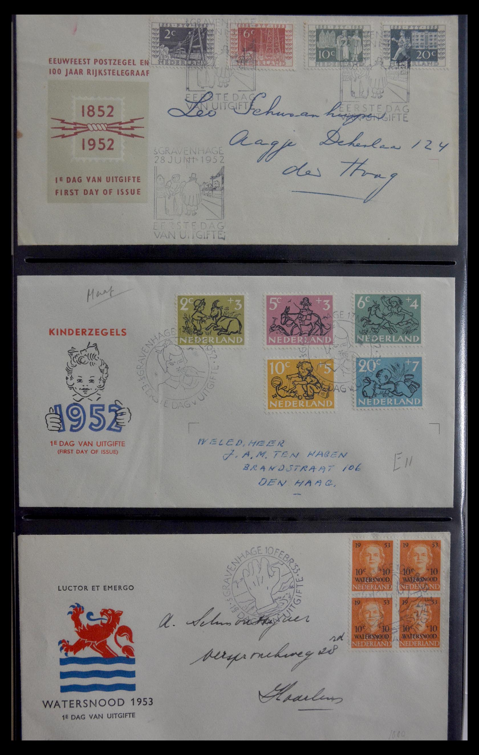 28947 003 - 28947 Netherlands FDC's 1950-1973.