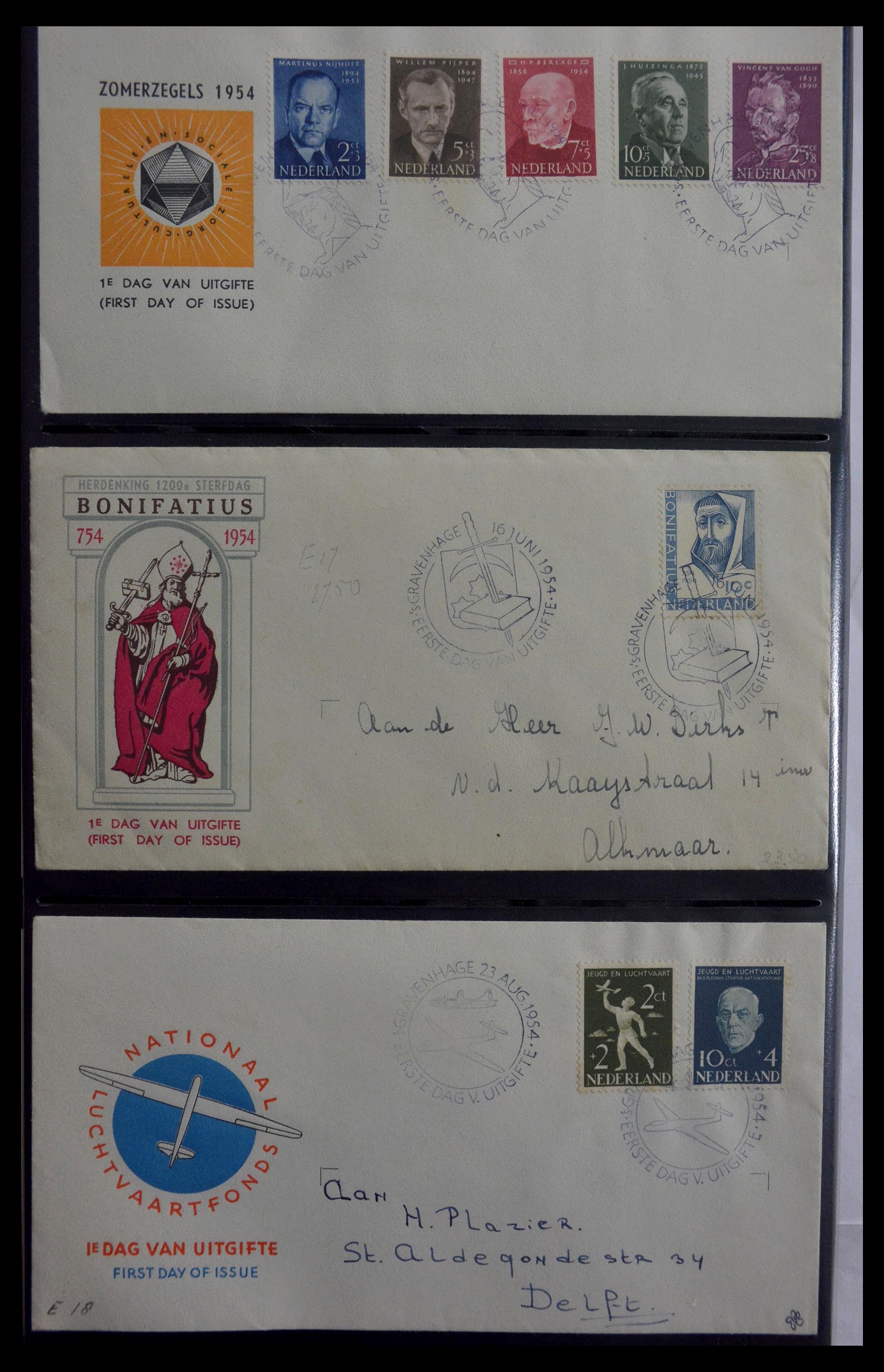 28947 005 - 28947 Netherlands FDC's 1950-1973.