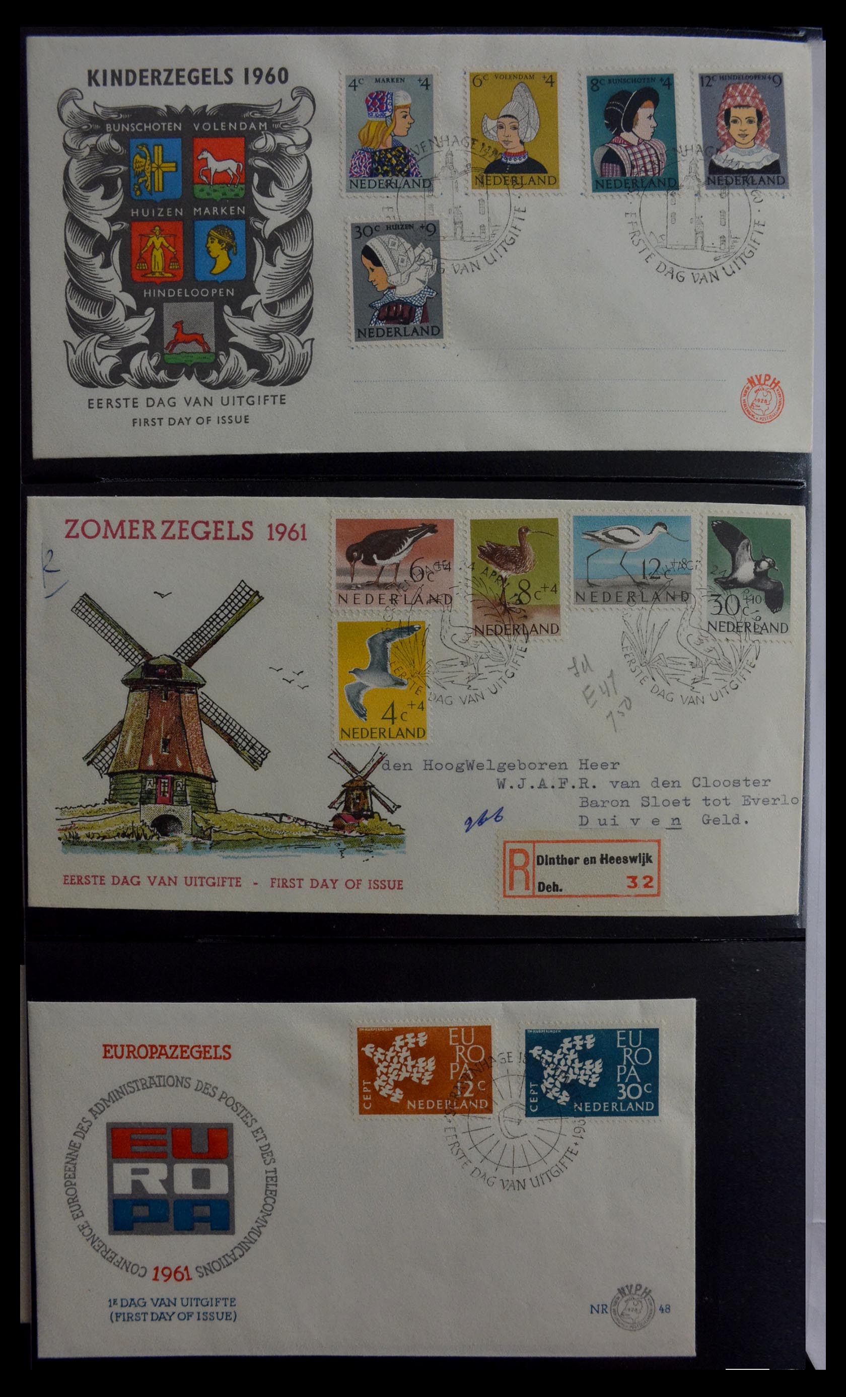 28947 015 - 28947 Netherlands FDC's 1950-1973.