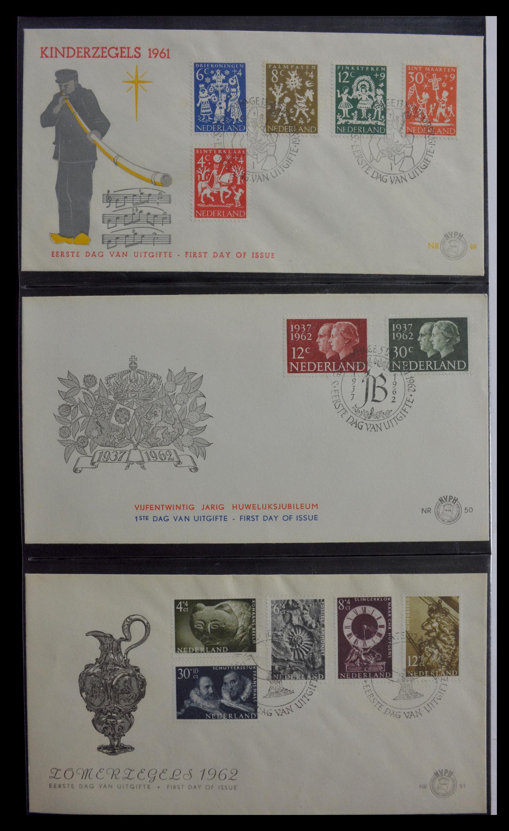 28947 016 - 28947 Nederland FDC's 1950-1973.