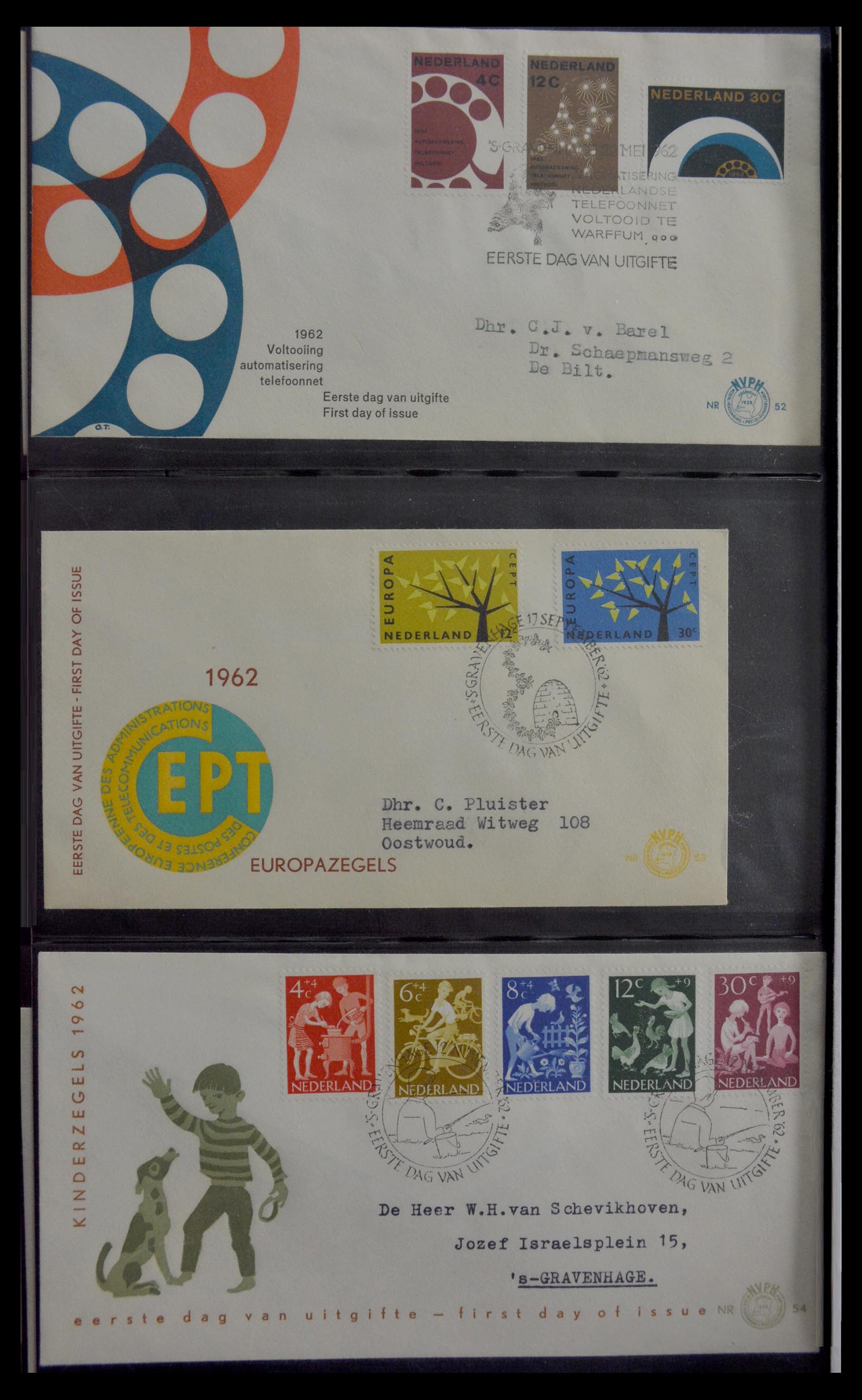 28947 017 - 28947 Netherlands FDC's 1950-1973.