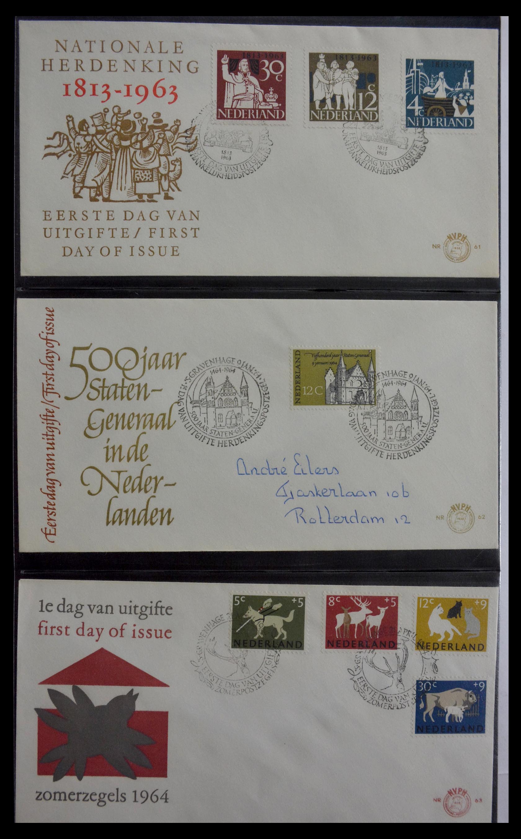 28947 020 - 28947 Netherlands FDC's 1950-1973.