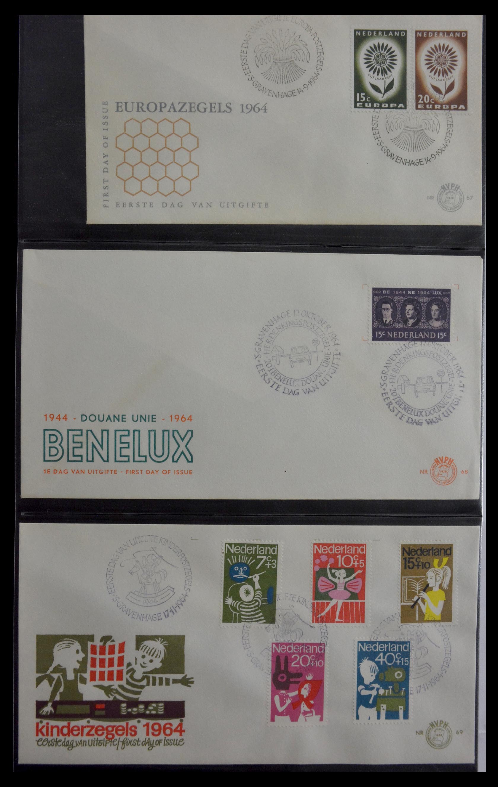 28947 022 - 28947 Nederland FDC's 1950-1973.