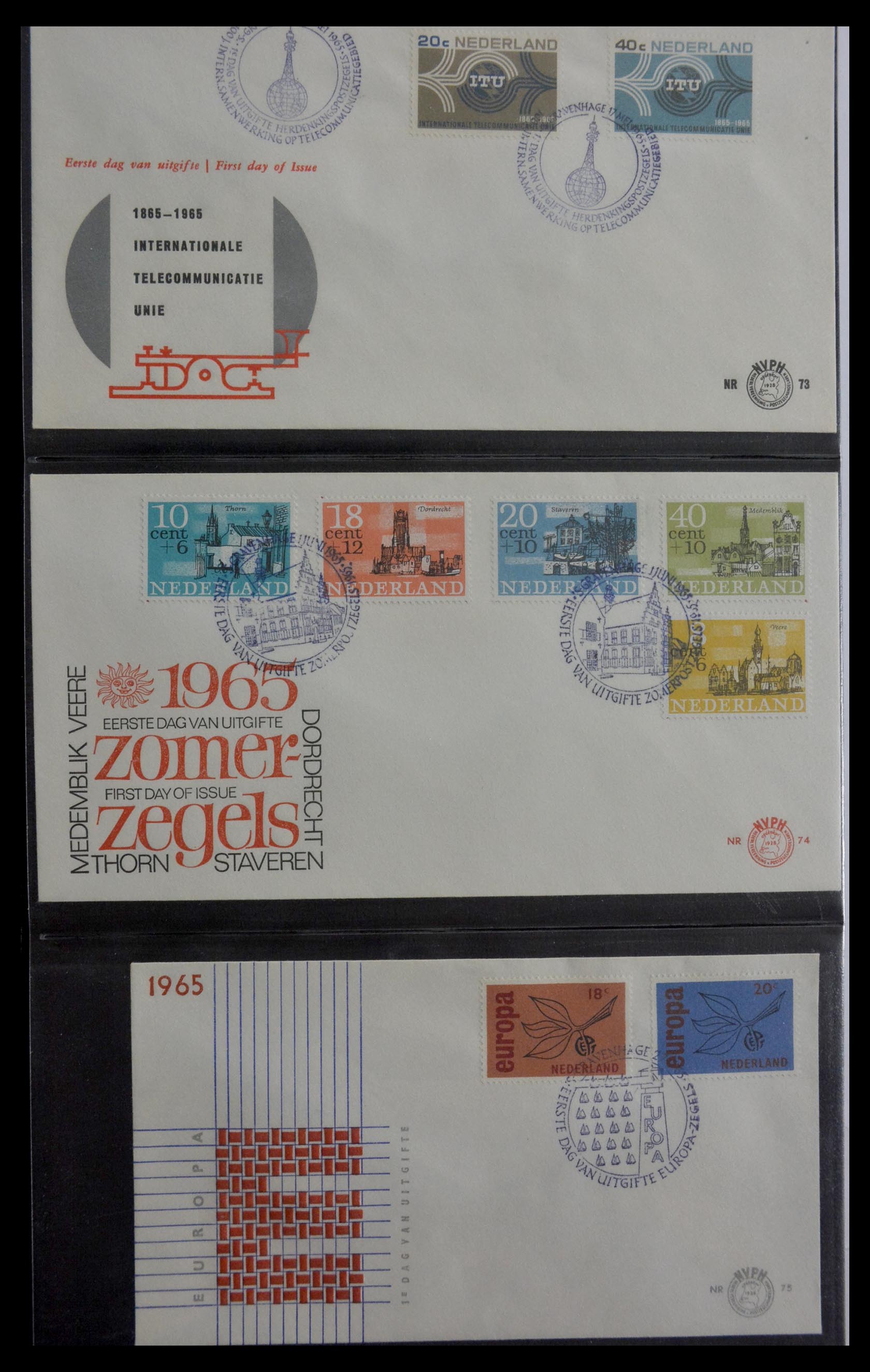 28947 024 - 28947 Nederland FDC's 1950-1973.
