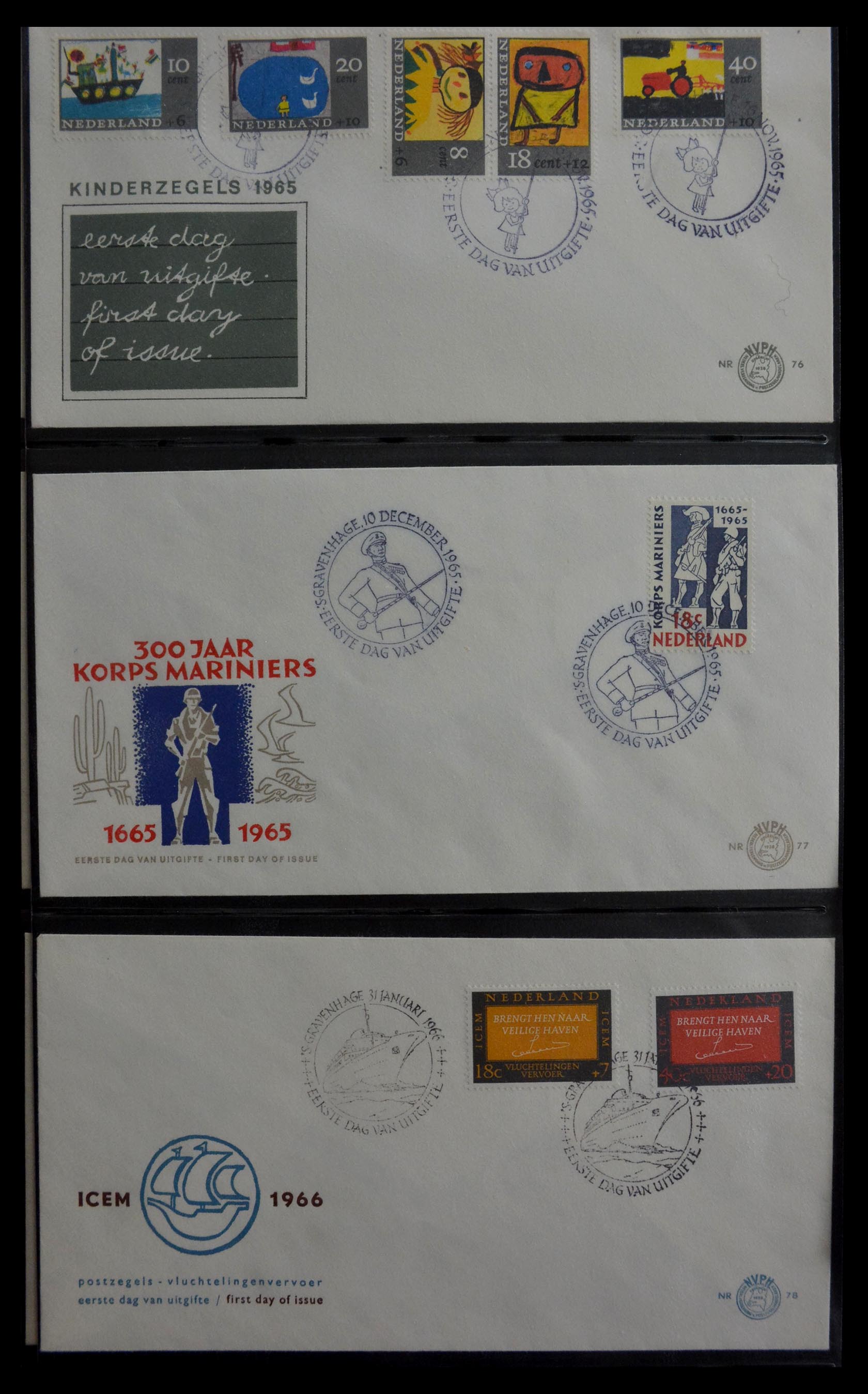 28947 025 - 28947 Nederland FDC's 1950-1973.