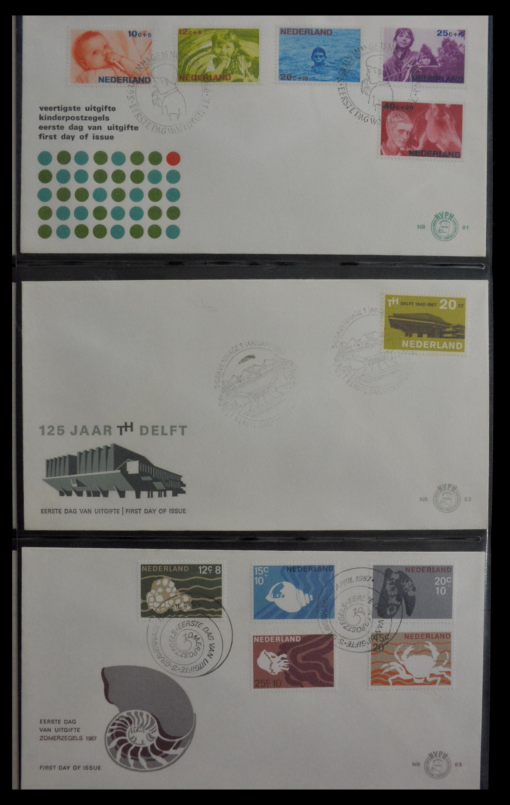 28947 027 - 28947 Nederland FDC's 1950-1973.