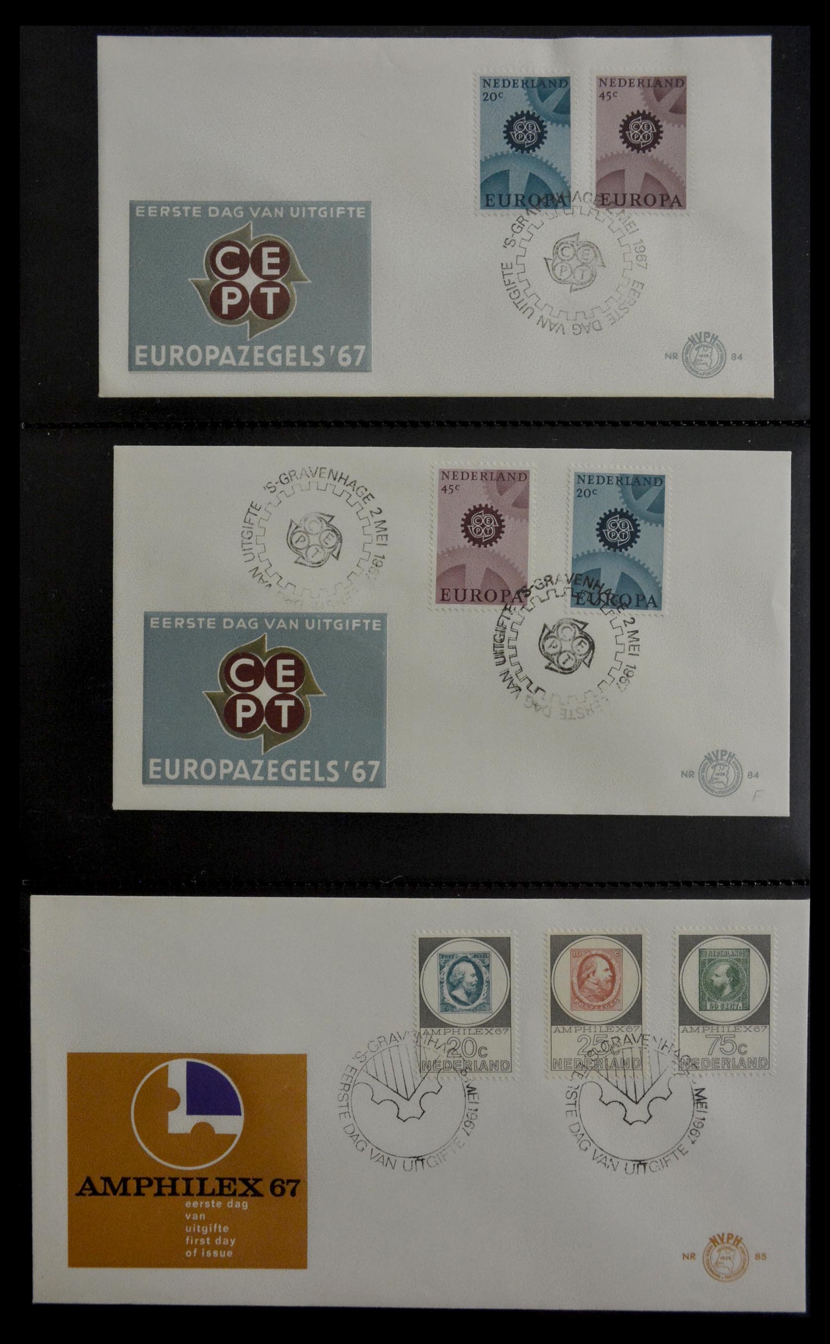 28947 028 - 28947 Nederland FDC's 1950-1973.