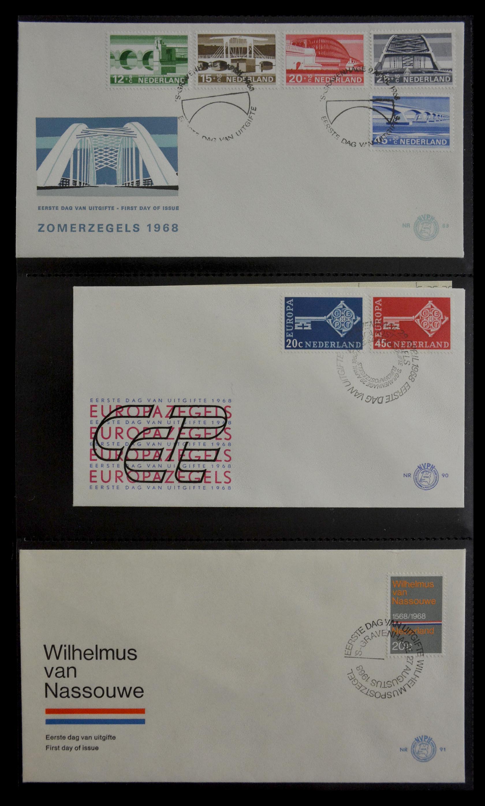 28947 030 - 28947 Nederland FDC's 1950-1973.