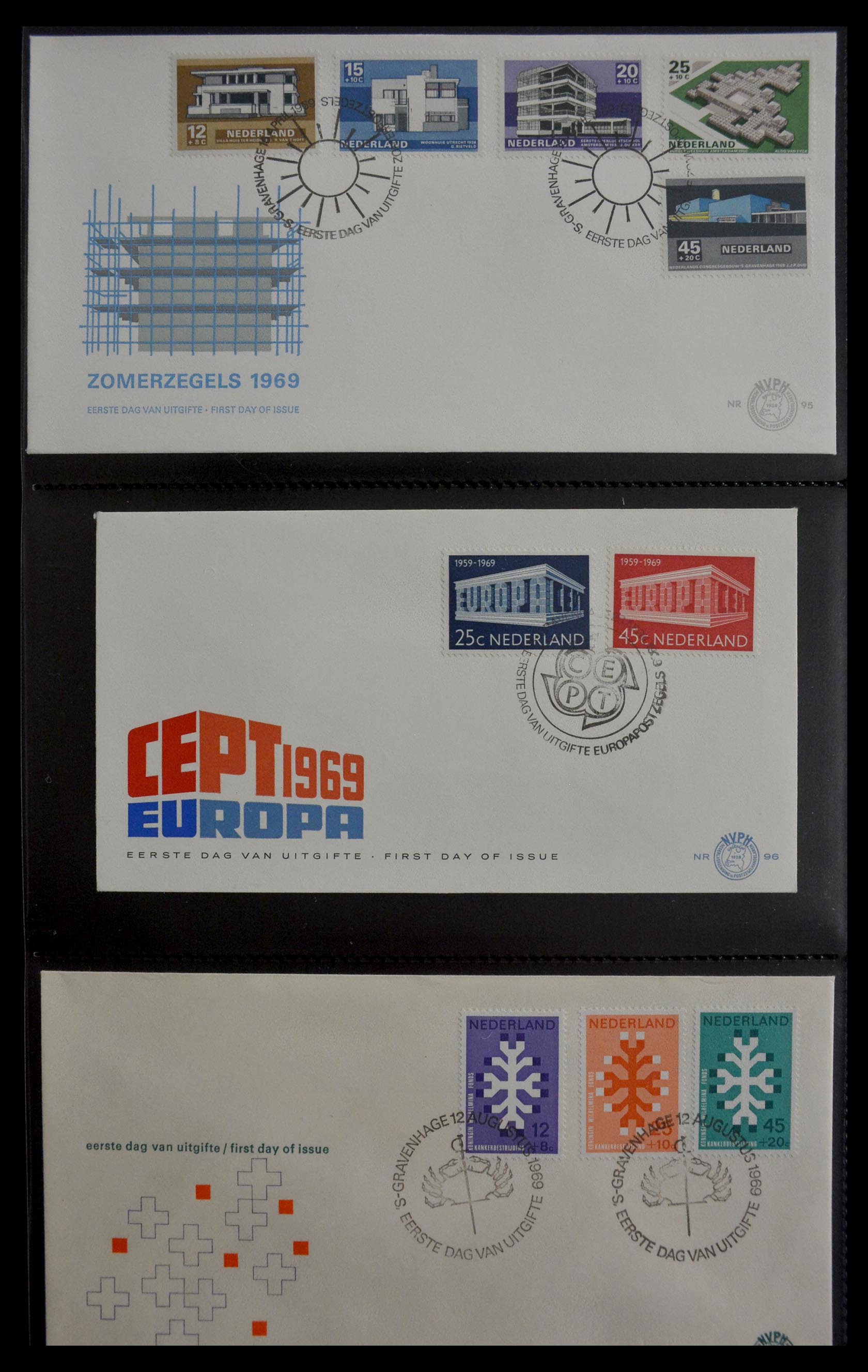 28947 032 - 28947 Nederland FDC's 1950-1973.