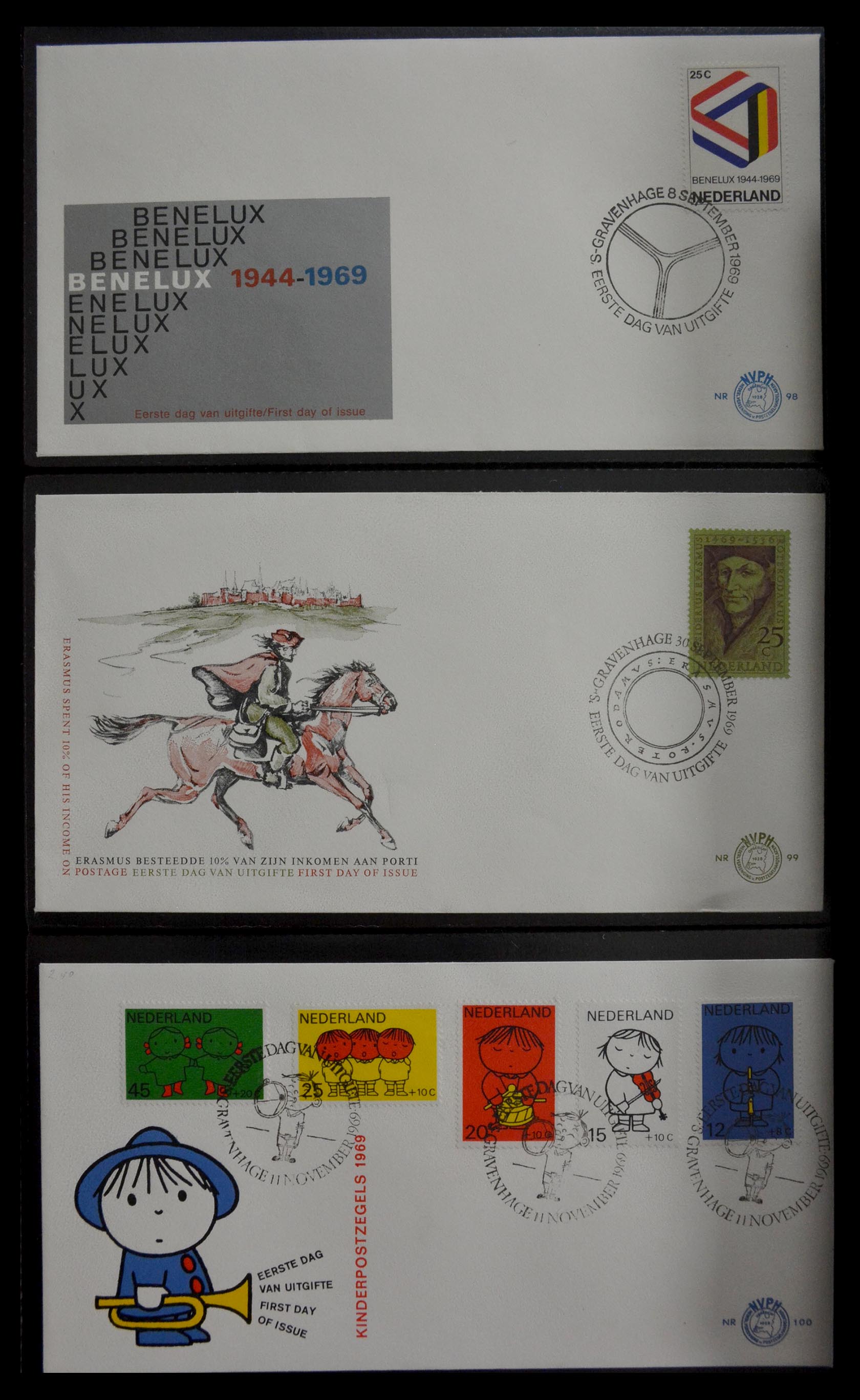 28947 033 - 28947 Nederland FDC's 1950-1973.