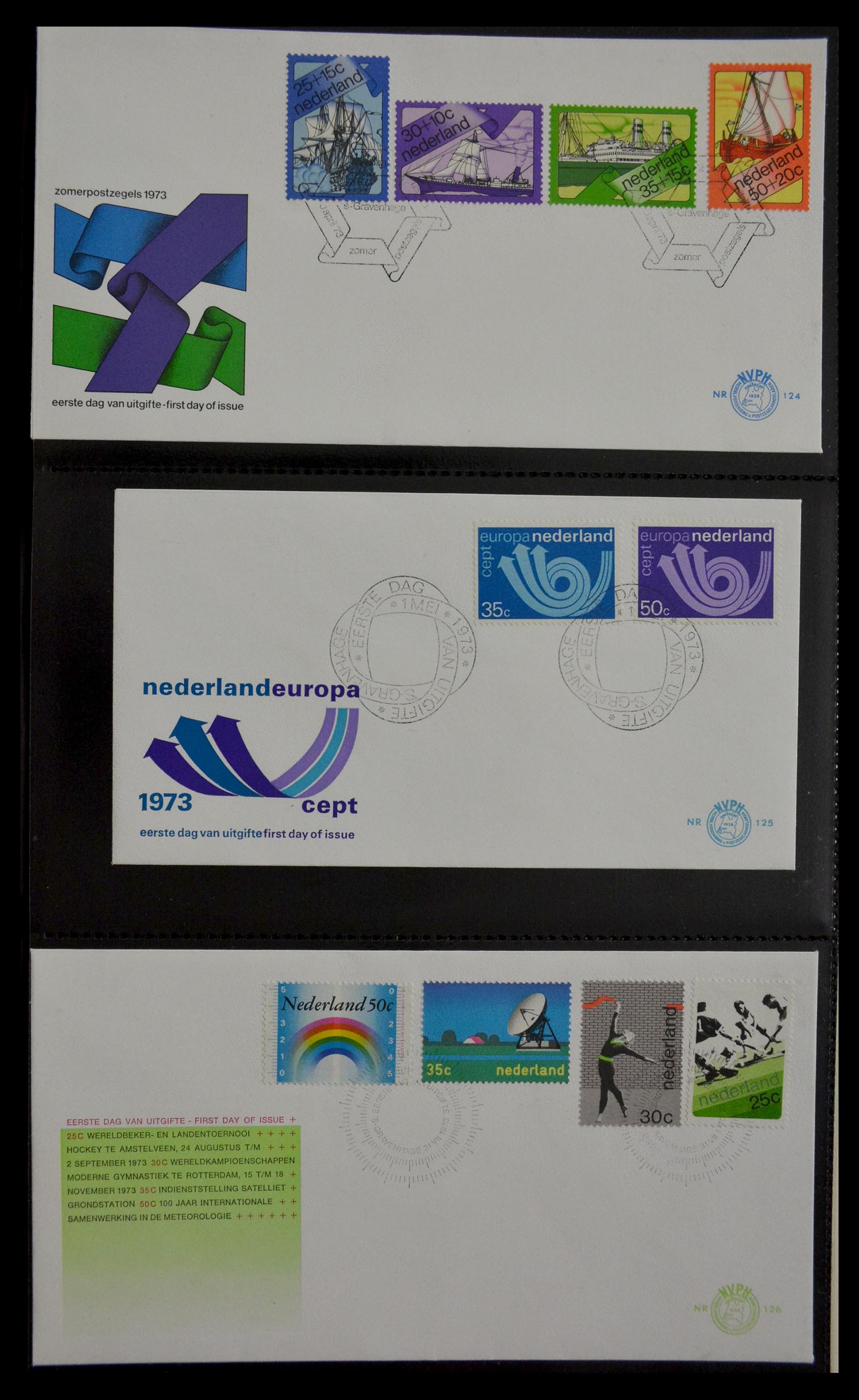 28947 042 - 28947 Nederland FDC's 1950-1973.