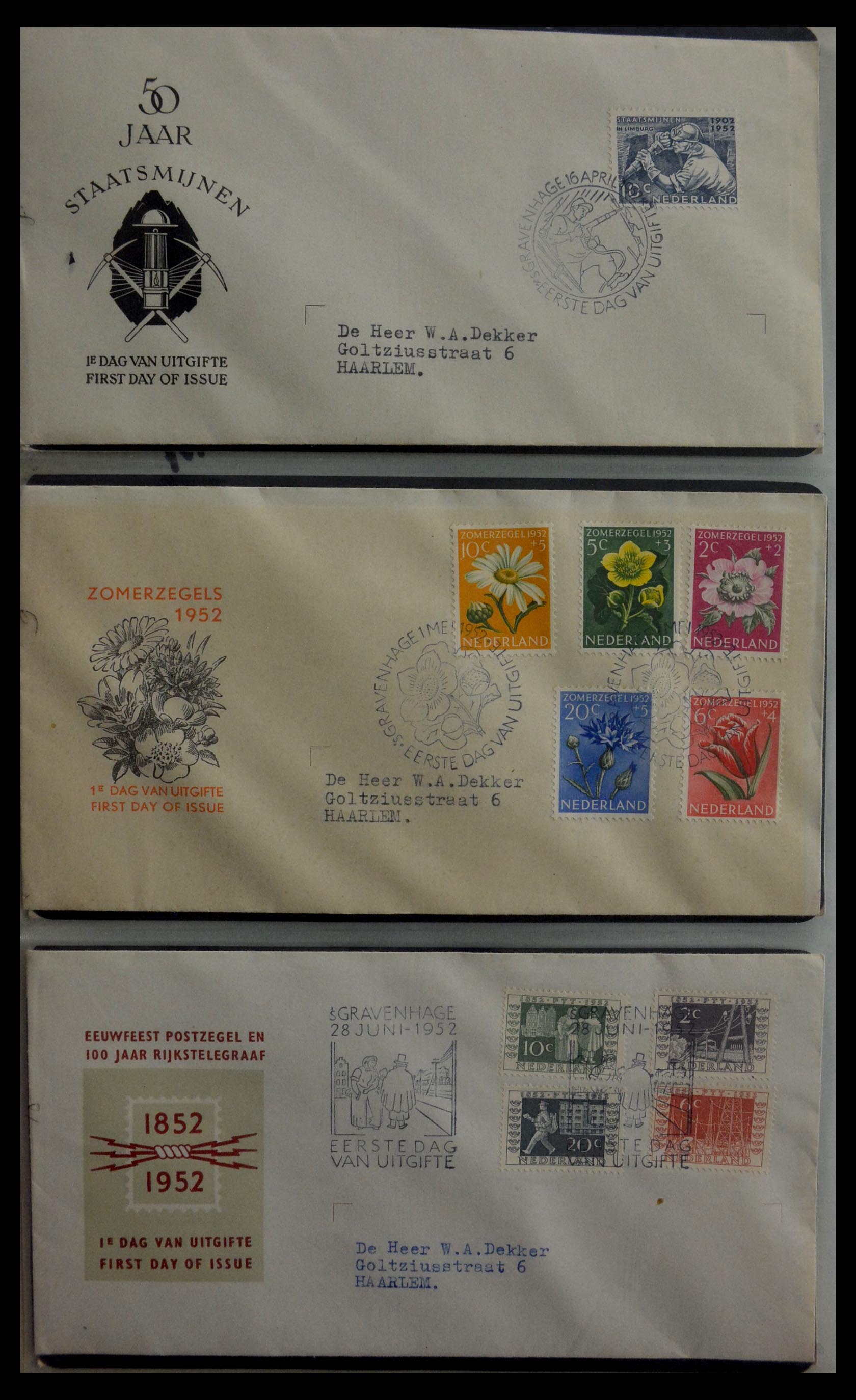 28948 002 - 28948 Netherlands FDC's 1951-1980.