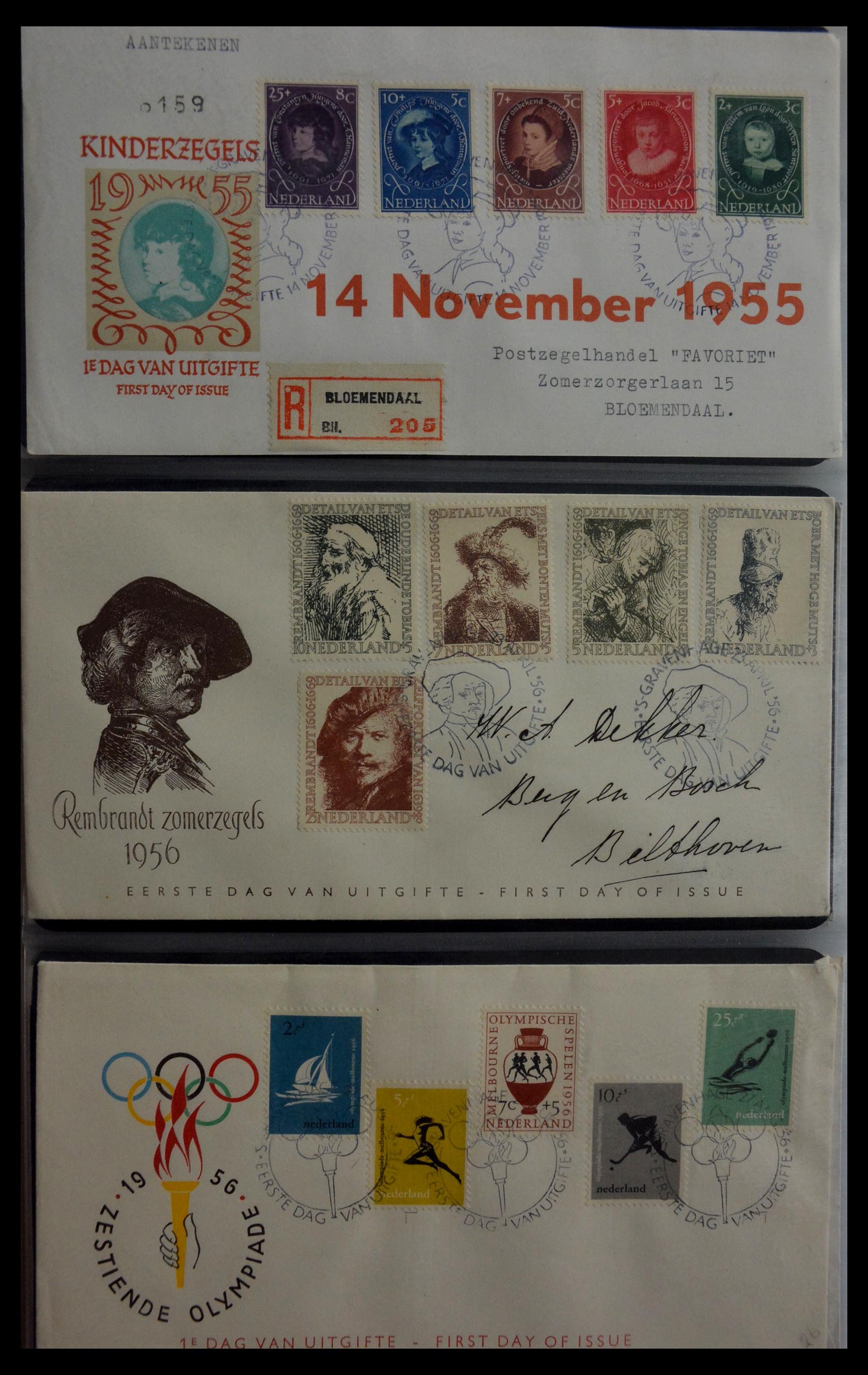 28948 008 - 28948 Netherlands FDC's 1951-1980.