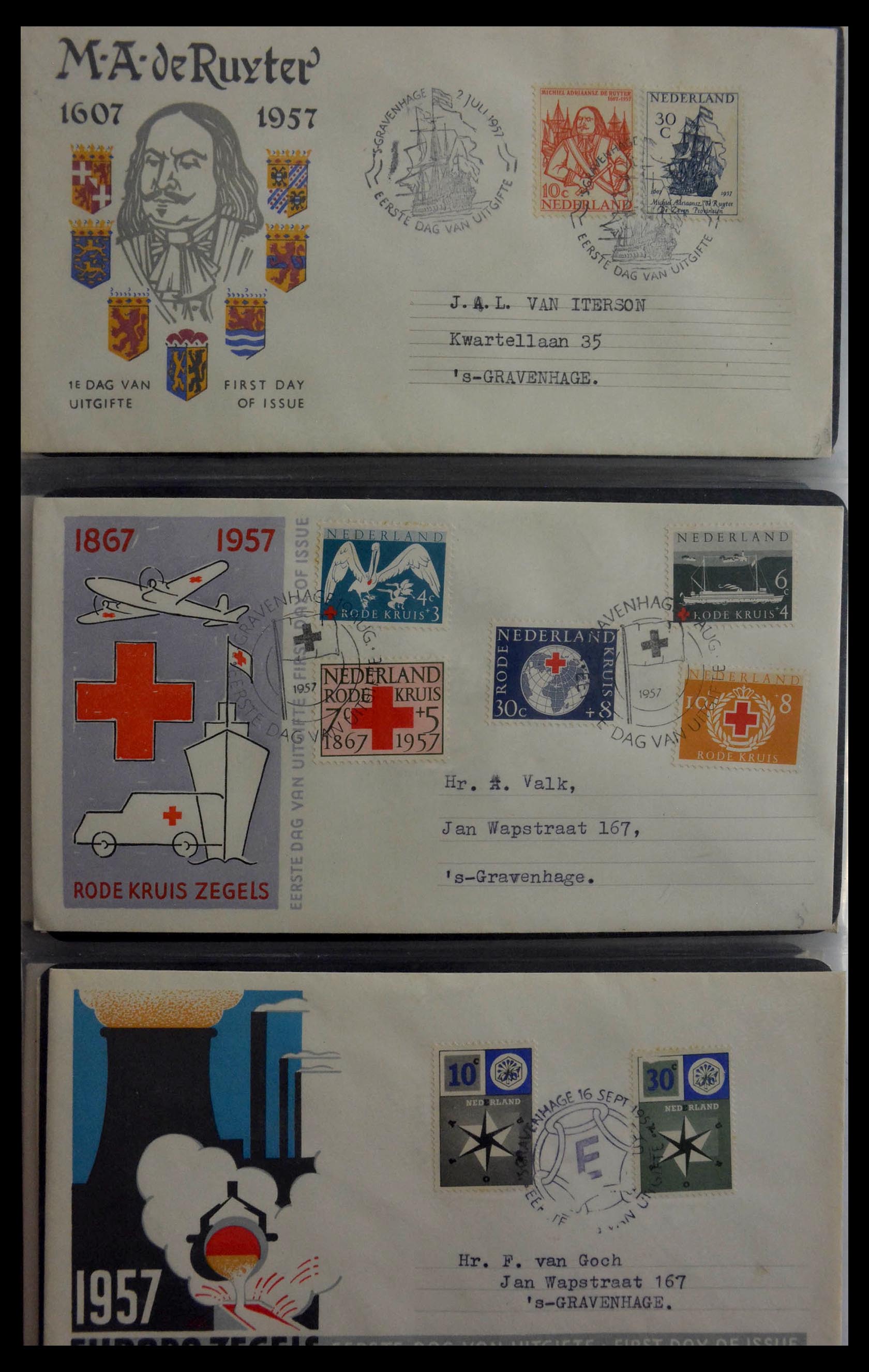 28948 010 - 28948 Netherlands FDC's 1951-1980.