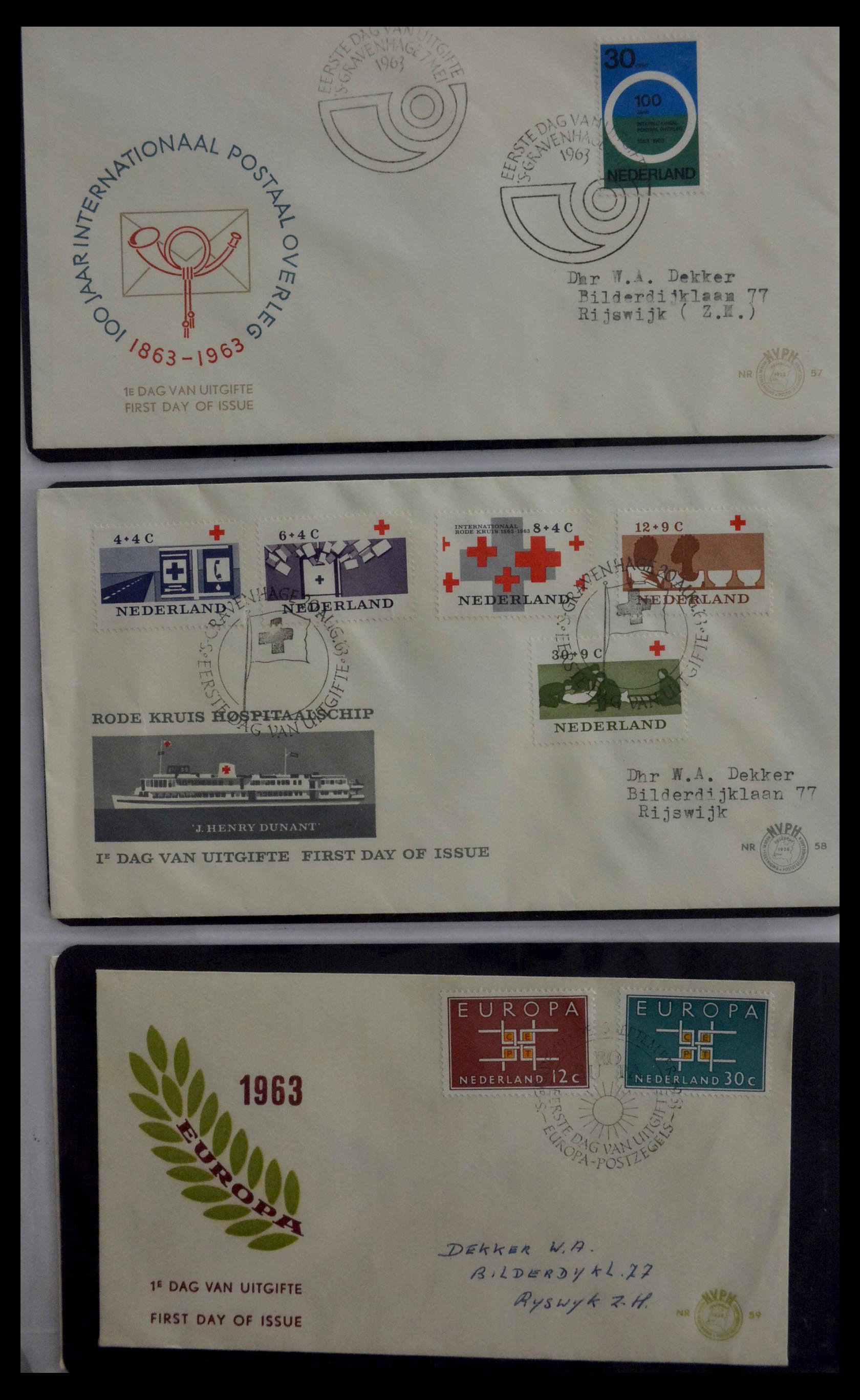 28948 019 - 28948 Nederland FDC's 1951-1980.