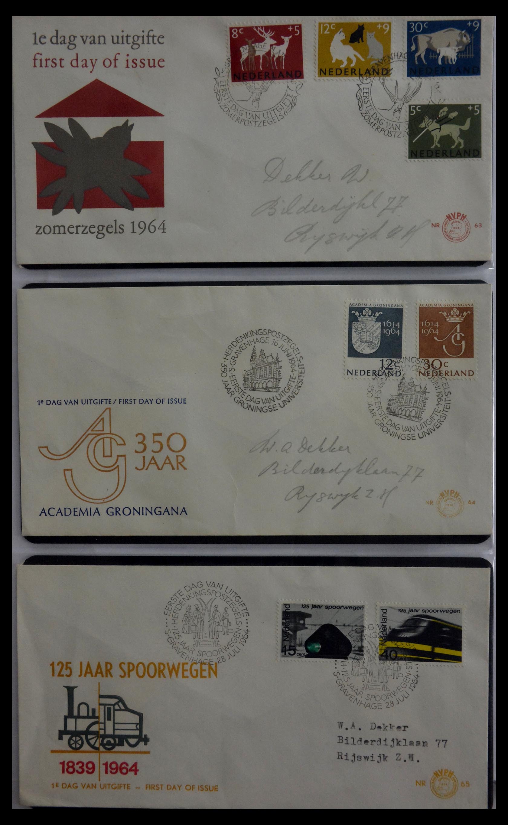 28948 021 - 28948 Netherlands FDC's 1951-1980.