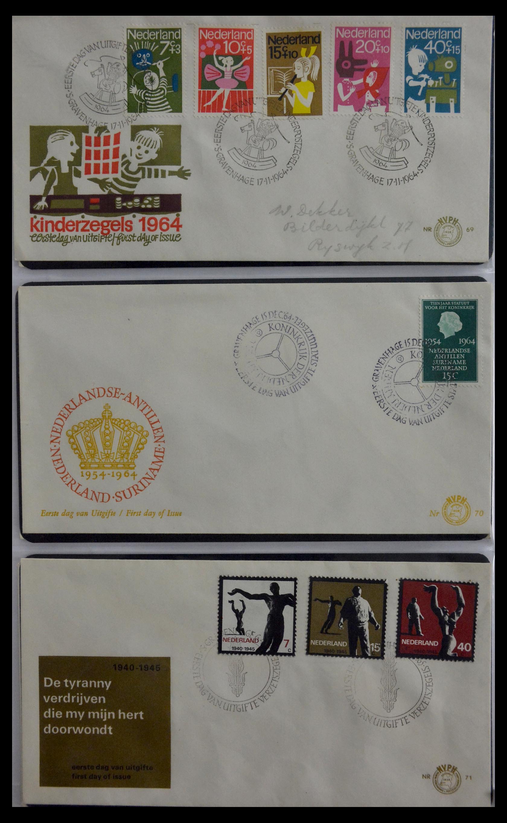 28948 023 - 28948 Netherlands FDC's 1951-1980.