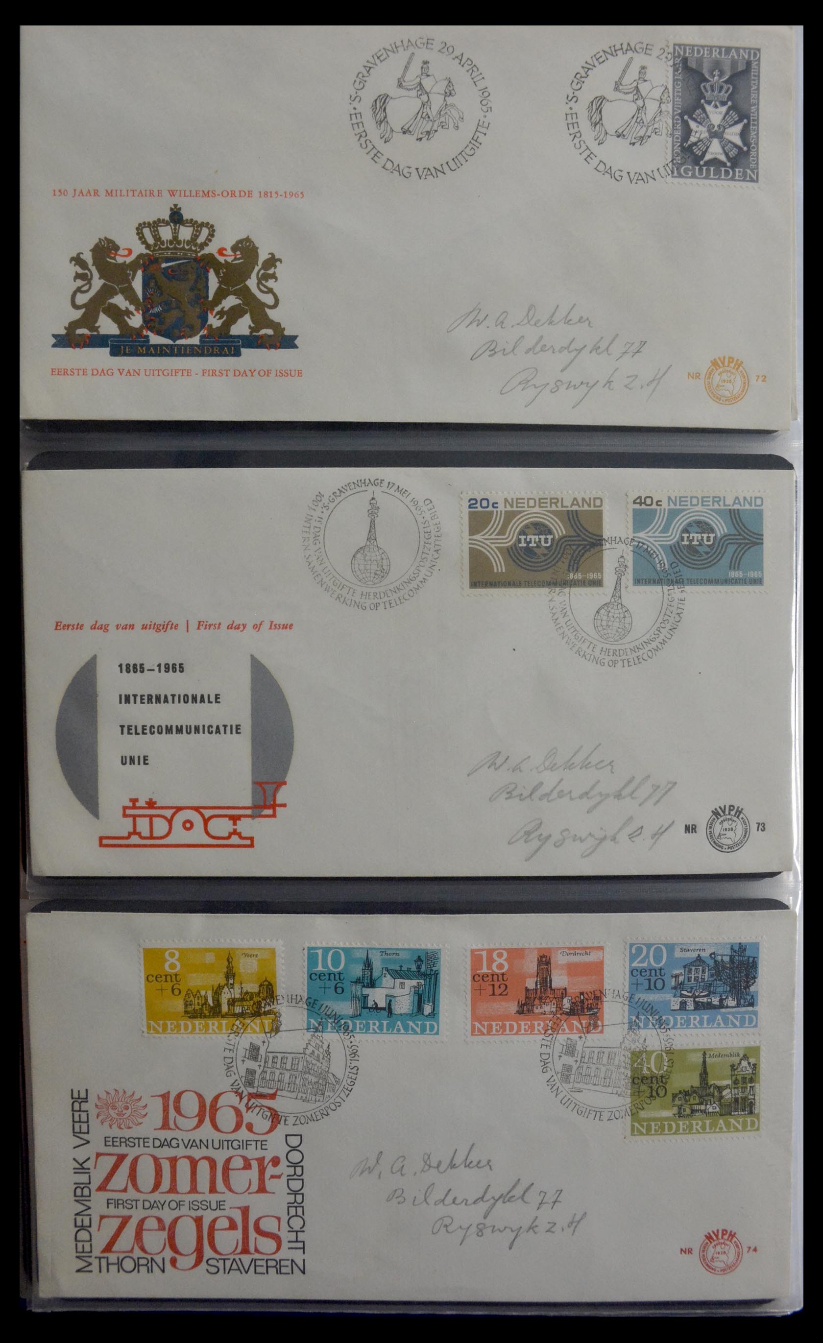28948 024 - 28948 Netherlands FDC's 1951-1980.