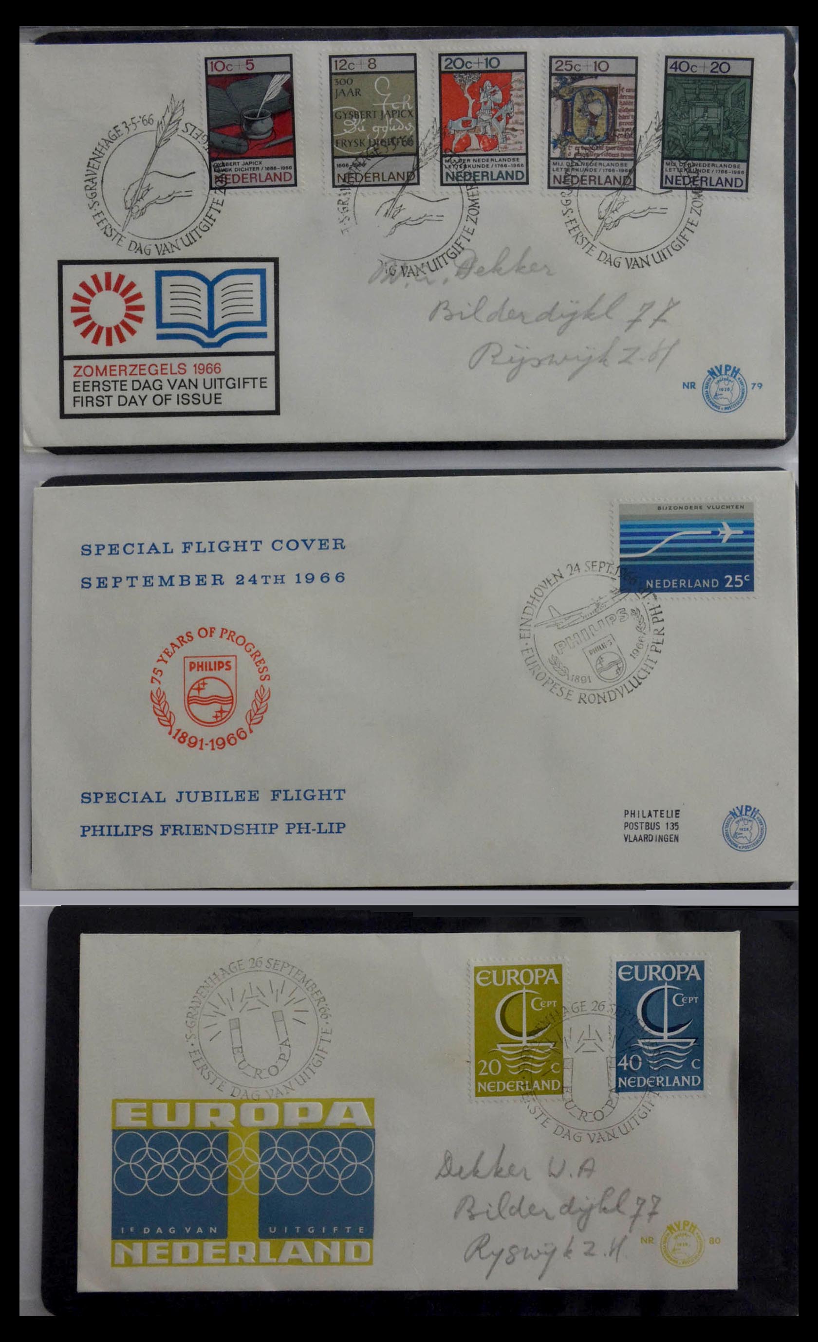 28948 027 - 28948 Nederland FDC's 1951-1980.