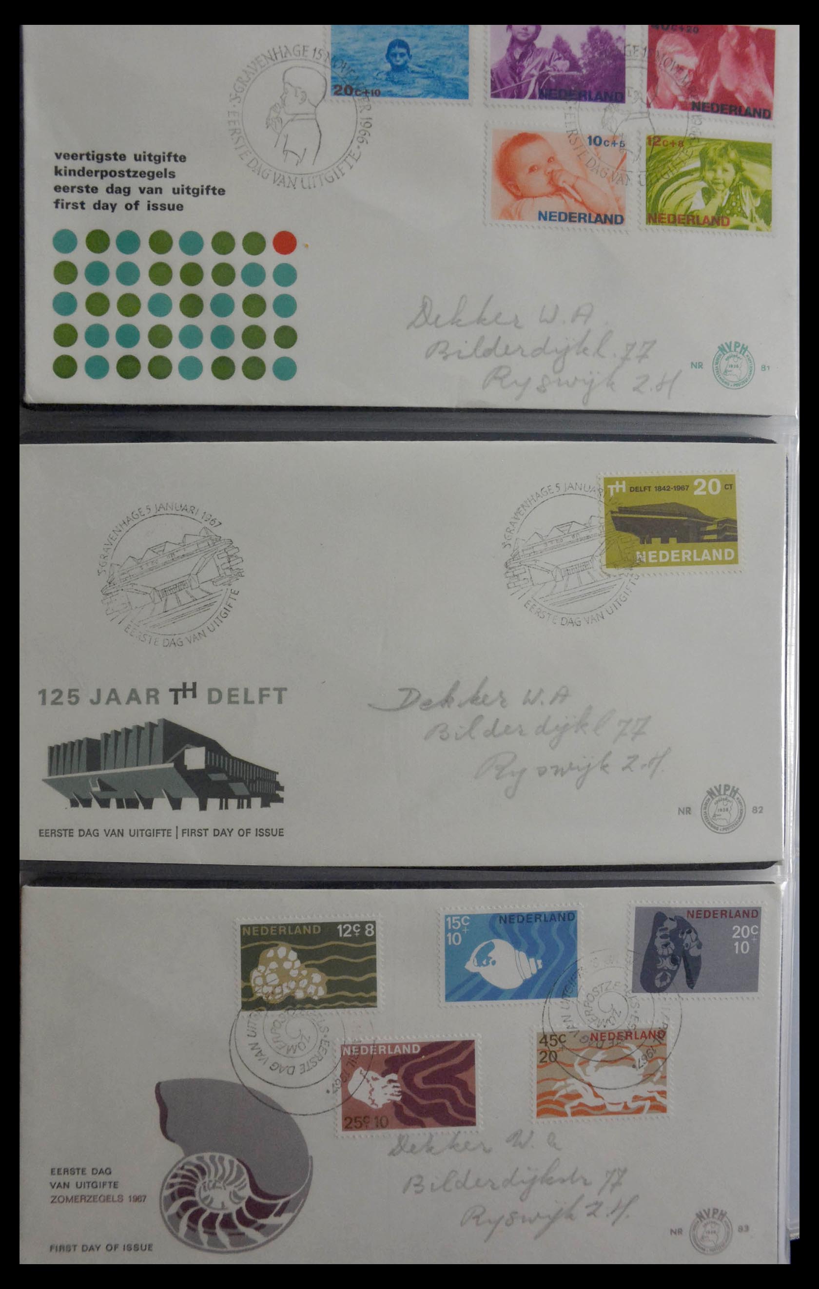 28948 028 - 28948 Netherlands FDC's 1951-1980.